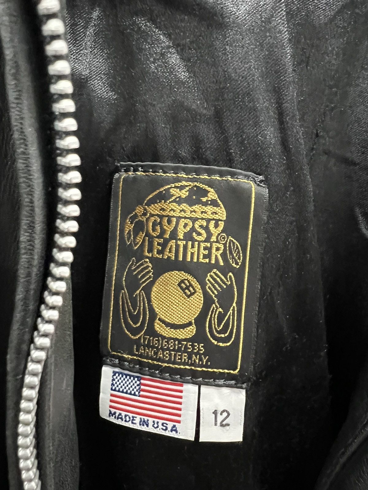Vintage Vintage Womens Gypsy Leather Jacket Coat Zip mototcycle bike Size XL / US 12-14 / IT 48-50 - 6 Thumbnail