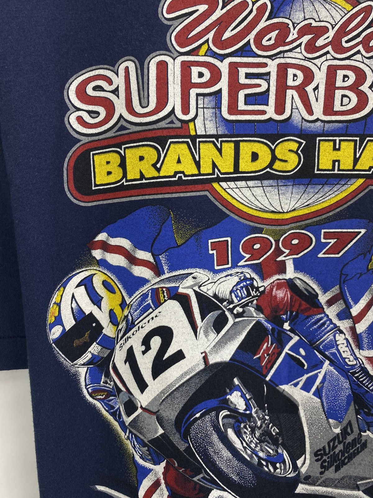 Vintage Vintage 1997 Suzuki World Super Bike Brands Hatch Suzuki Size US L / EU 52-54 / 3 - 6 Thumbnail
