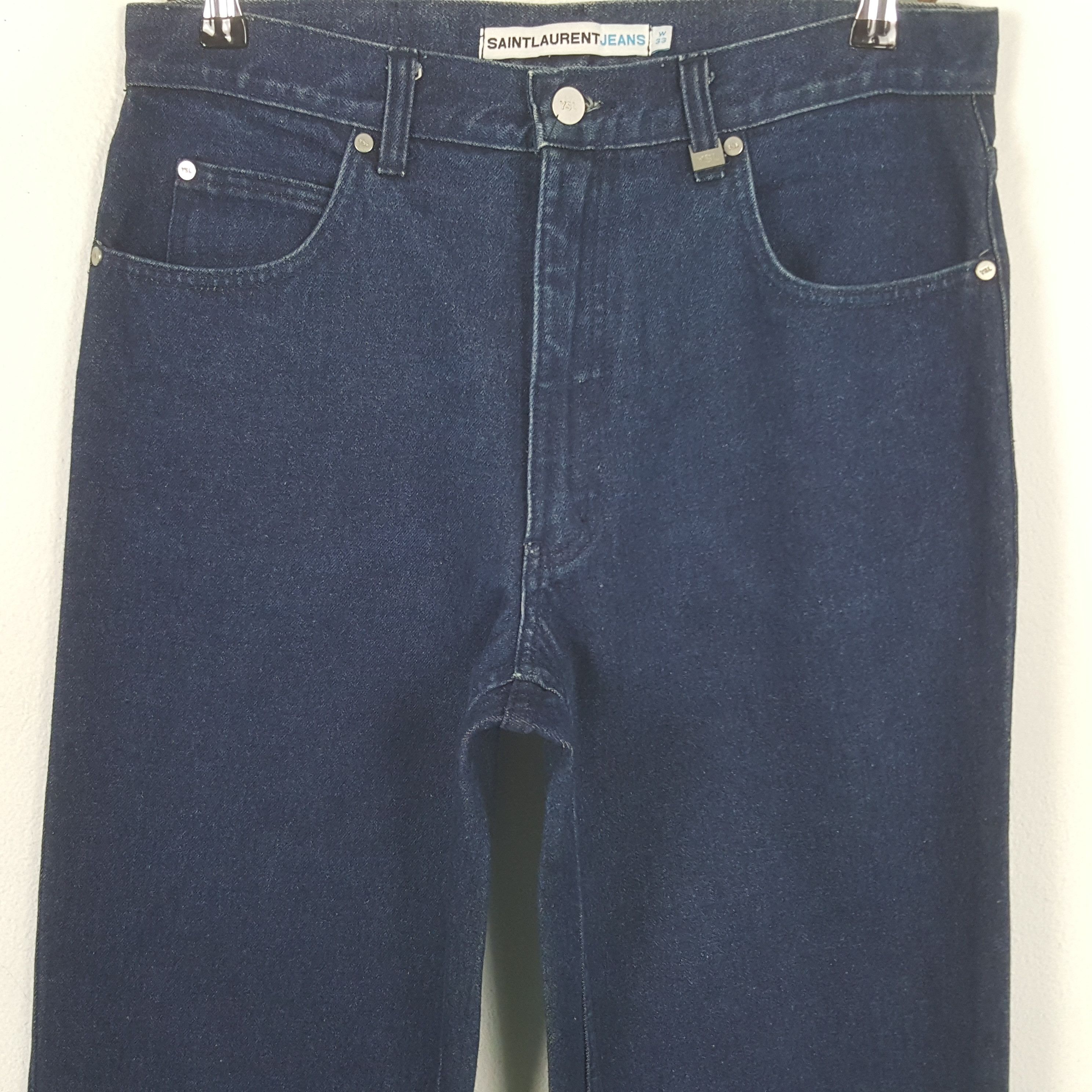 Vintage Vintage Saint Laurent Denim Jeans Size US 32 / EU 48 - 2 Thumbnail