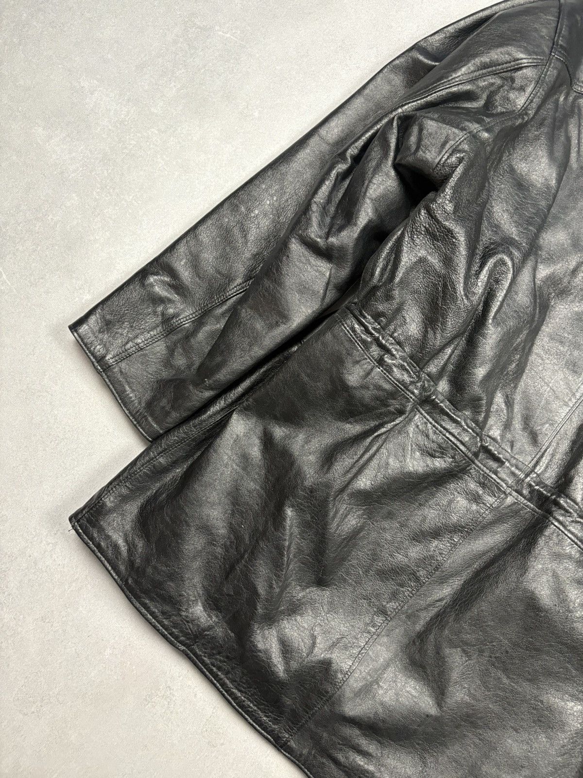 Desigual Vintage Disuguale Italian Leather Jacket Made in Italy Size US XL / EU 56 / 4 - 17 Thumbnail