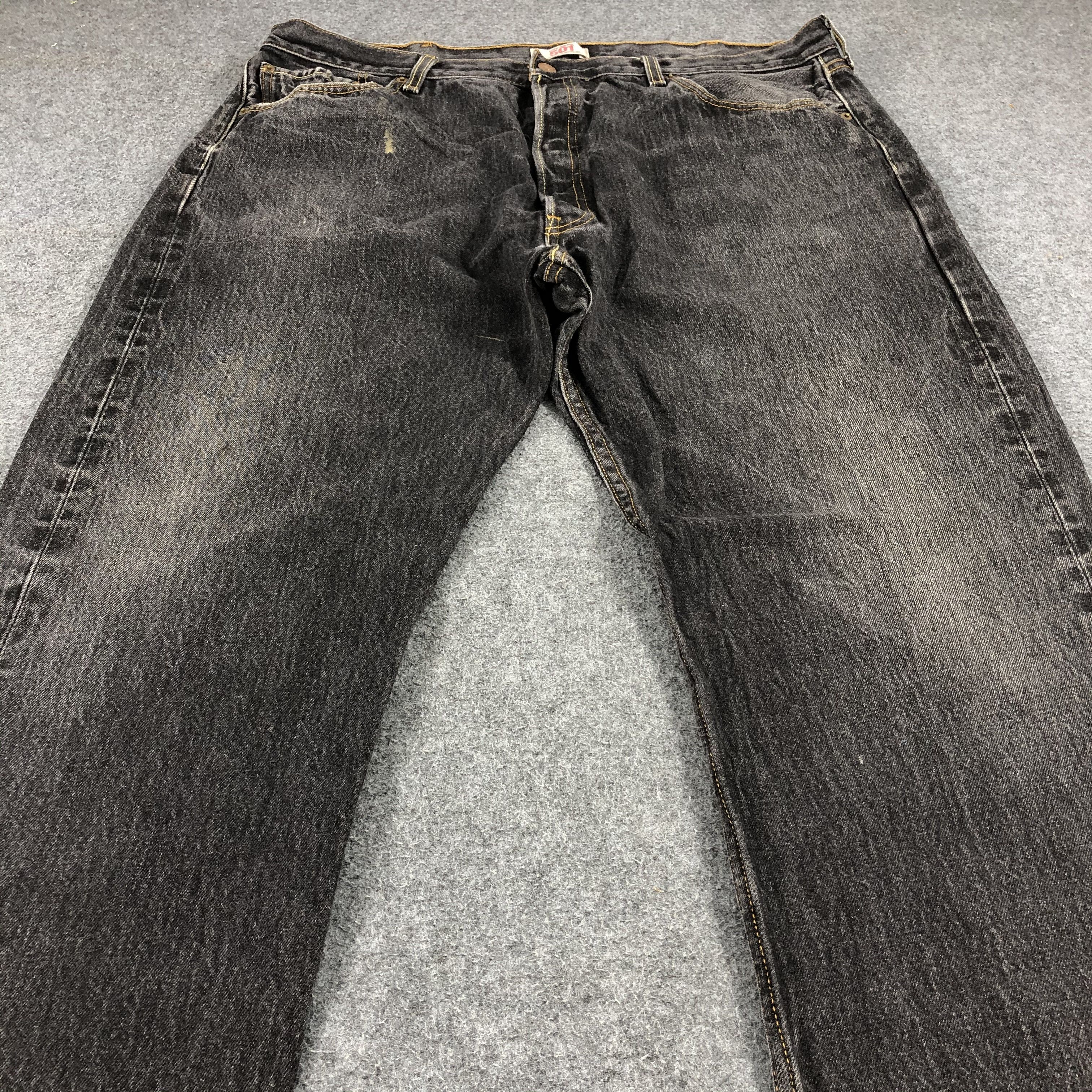 Levi's Faded Vintage Levis 501 Jeans Dark Wash Denim-J1059 Size US 39 - 3 Thumbnail
