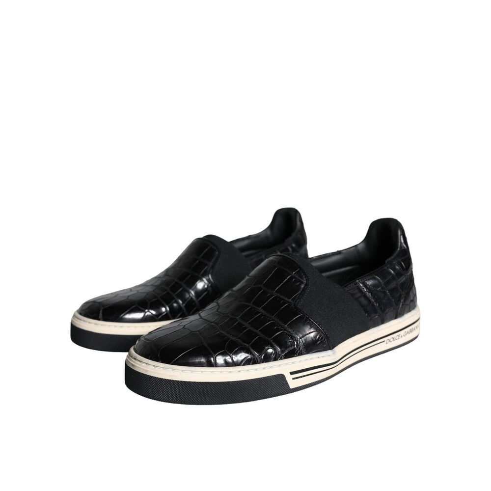 Dolce & Gabbana Dolce & Gabbana Black Leather Loafers Slippers Casual Shoes Size US 6 / EU 39 - 3 Thumbnail