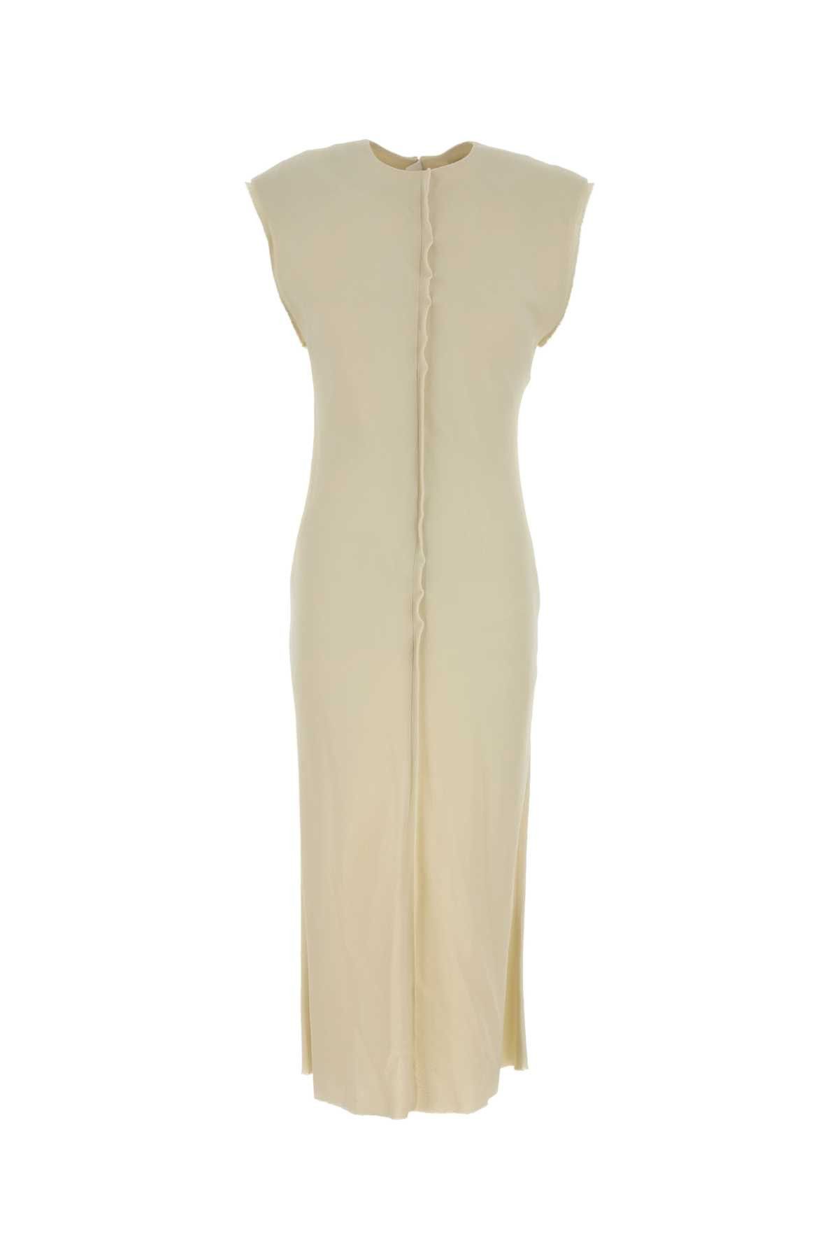 AMI Cream Stretch Viscose Dress Size M / US 6-8 / IT 42-44 - 1 Thumbnail