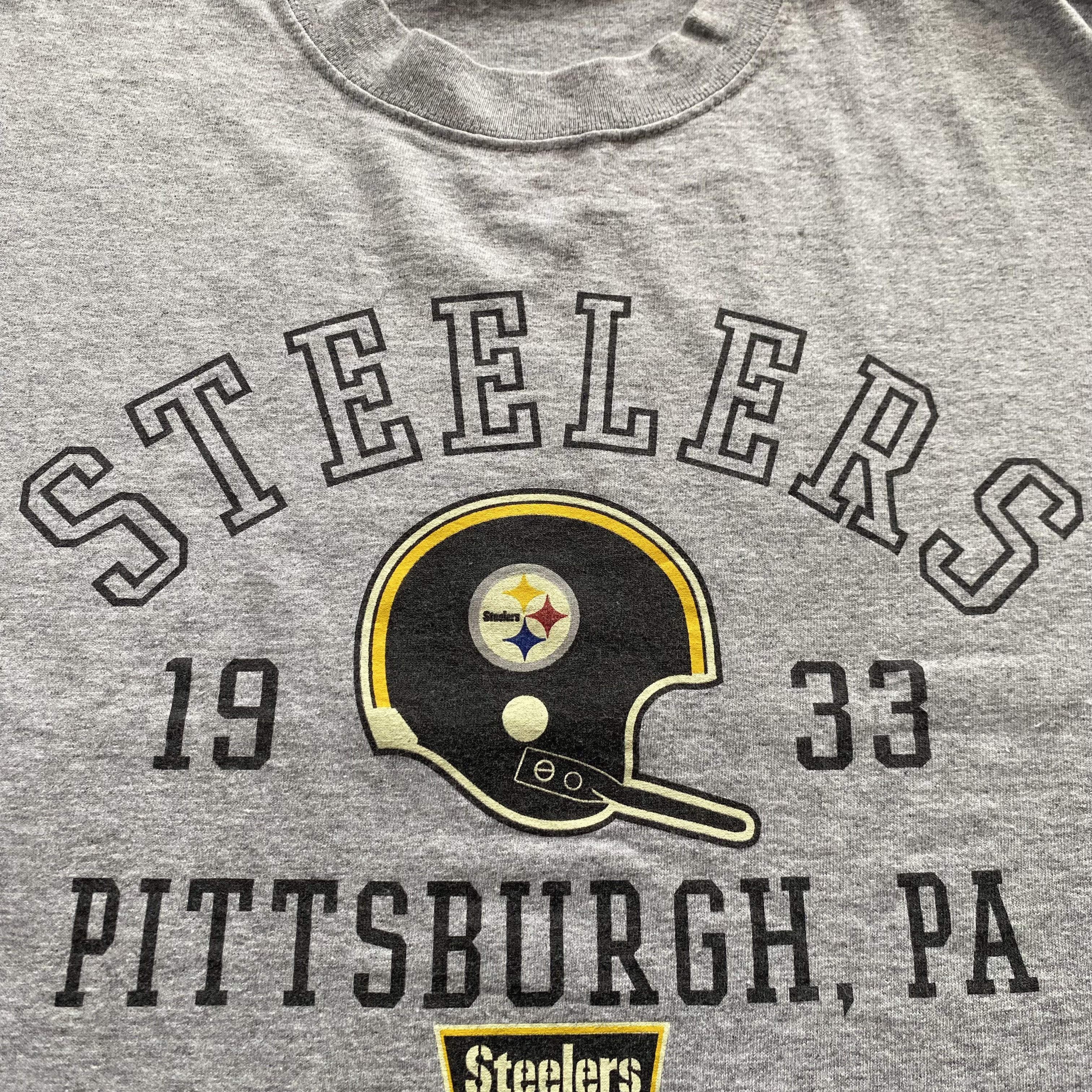 NFL × Vintage Vintage 90s Steelers Pittsburgh T Shirt Size US L / EU 52-54 / 3 - 2 Thumbnail