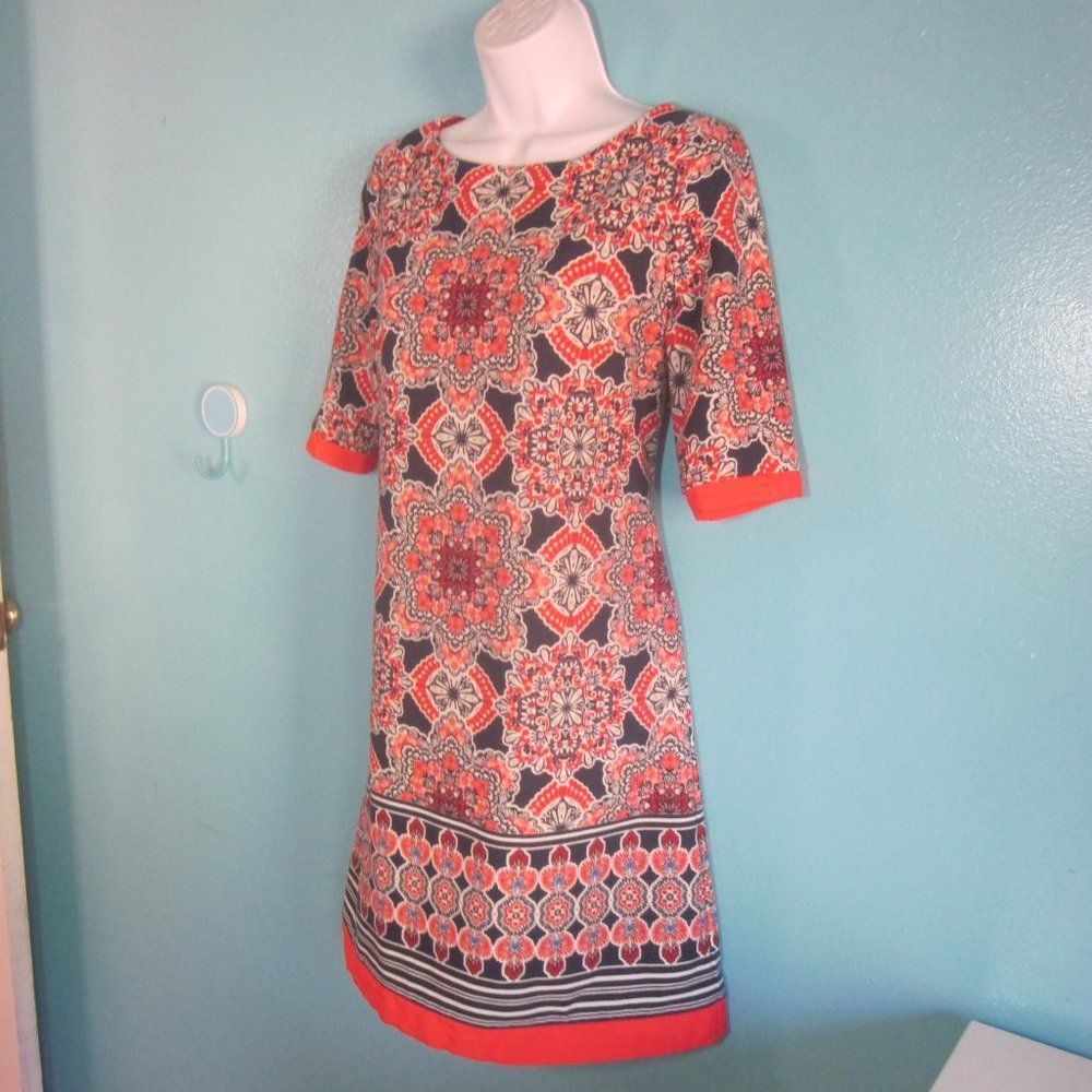 Other Eliza J Floral Print Dress in Navy & Red Size 8 Size M / US 6-8 / IT 42-44 - 2 Thumbnail
