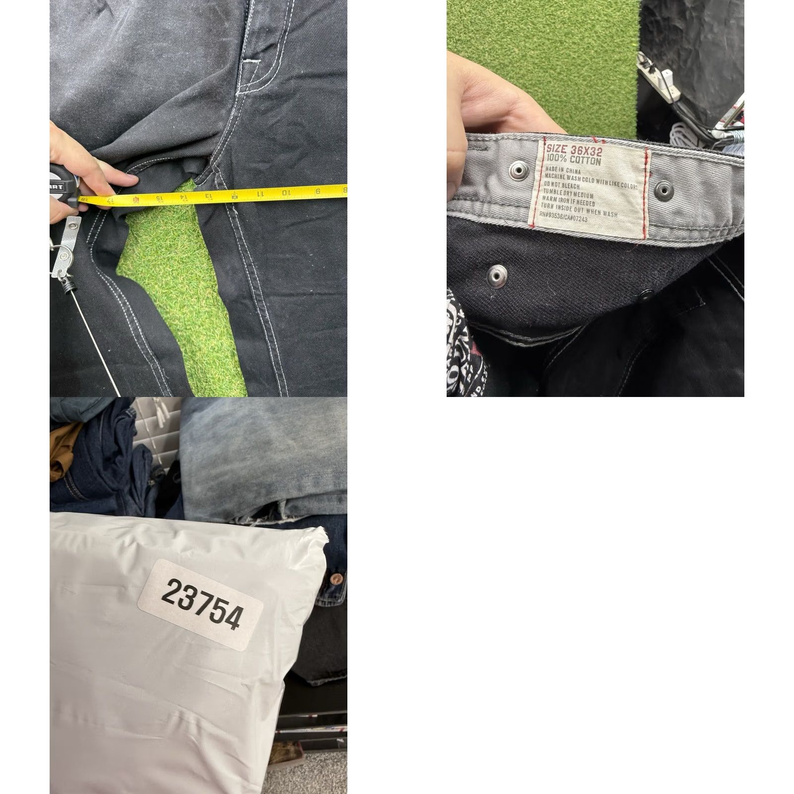Ecko Unltd. VINTAGE Ecko Unltd. Jeans Mens 36X32 Black Denim Baggy / Loose Fit Pockets 5-Pocket Y2K Size US 36 / EU 52 - 8 Thumbnail
