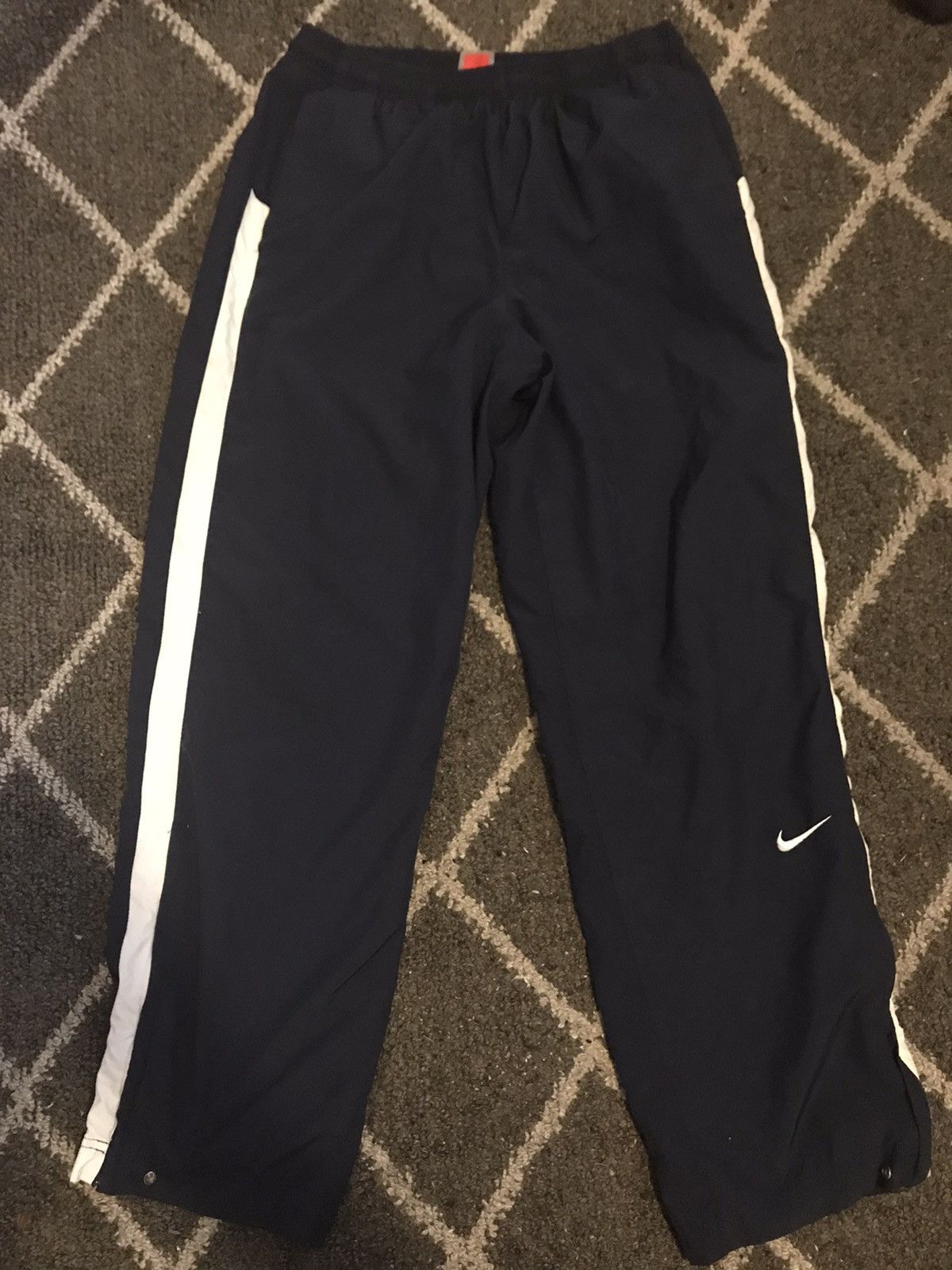 Nike Navy Blue Nike track sweats Size US 33 - 1 Thumbnail