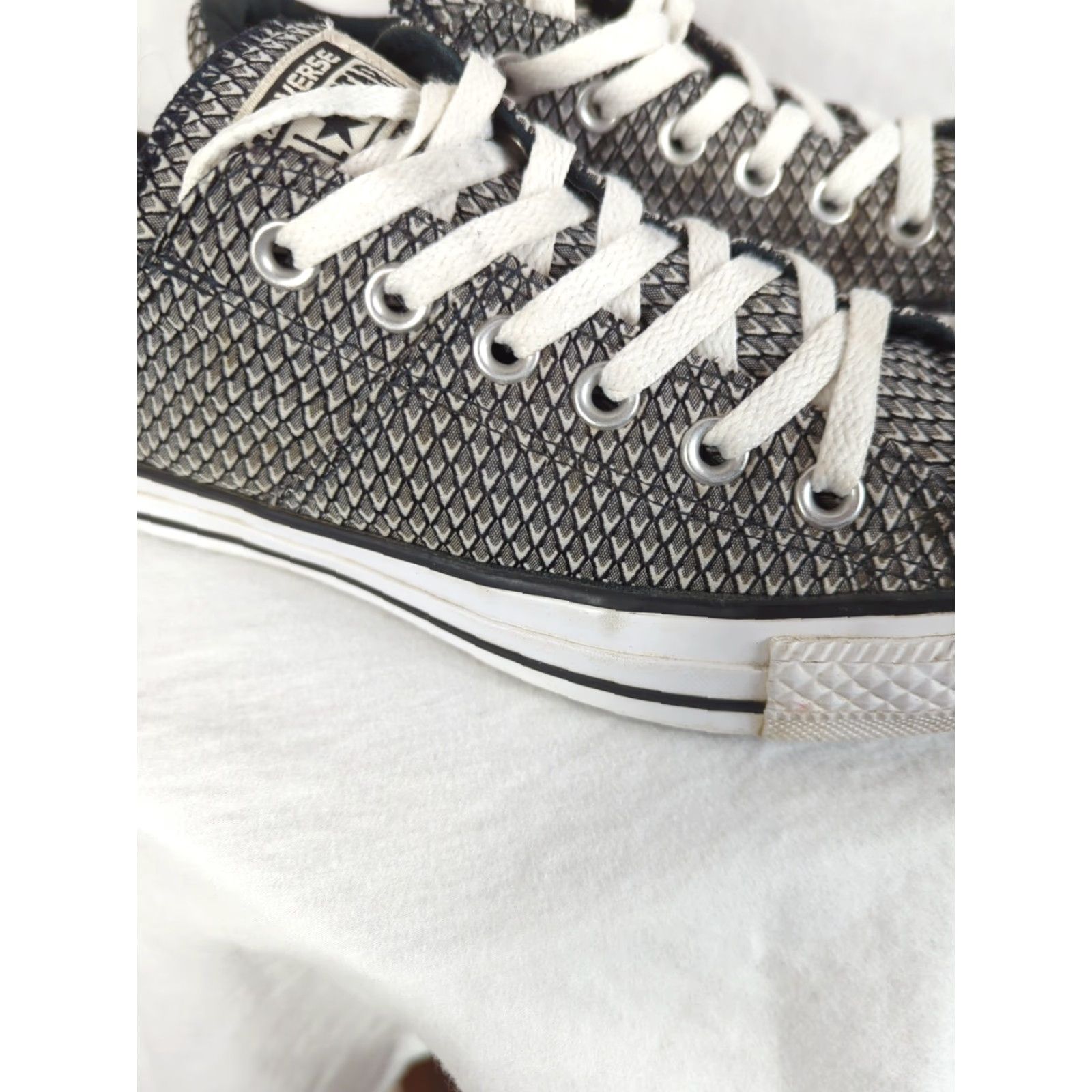 Converse Converse All Star Madison Ox Sneakers Womens 8 Black White Geometric Synthetic Lace-Up Low Top Multicolor Pattern 556831F Size US 8 / IT 38 - 2 Thumbnail