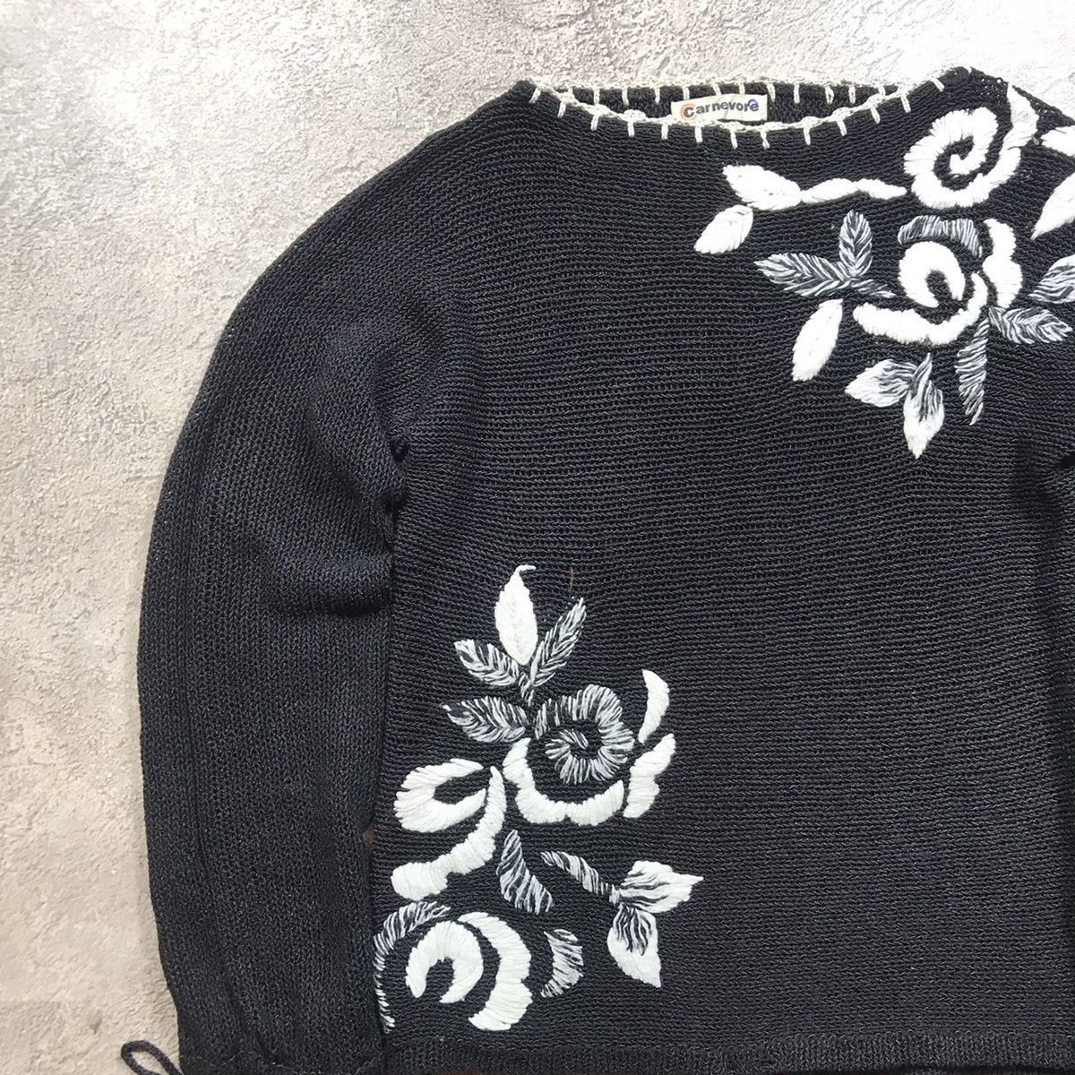 If Six Was Nine Vintage Y2K ABSTRACT SWEATER Knitted Oversized 90s Size M / US 6-8 / IT 42-44 - 2 Thumbnail