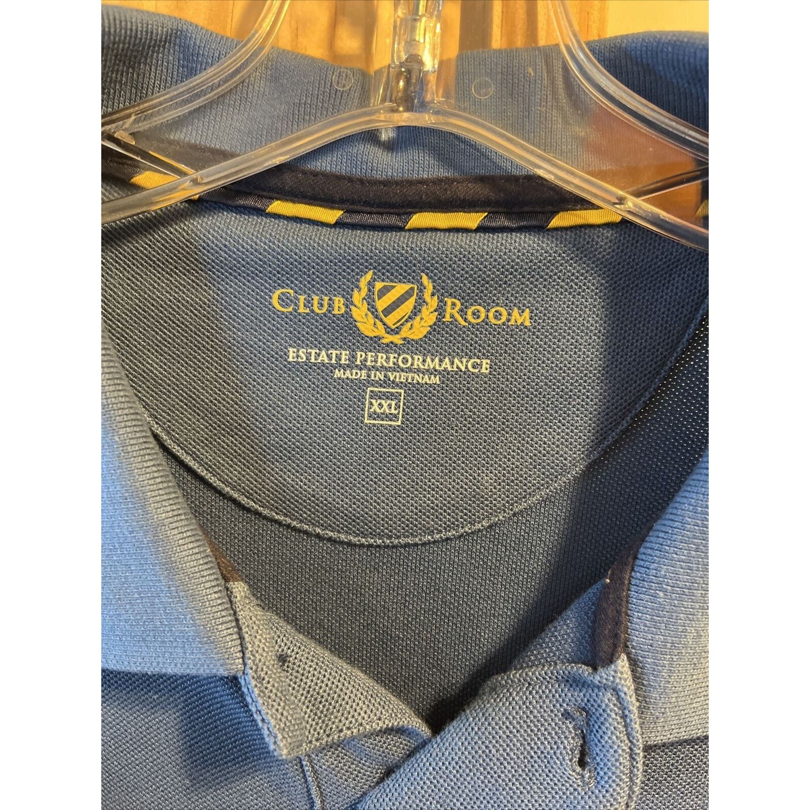 Club Room Club Room Men’s XXL Blue LS Button Cotton Blend Polo Shirt Size US XXL / EU 58 / 5 - 3 Thumbnail