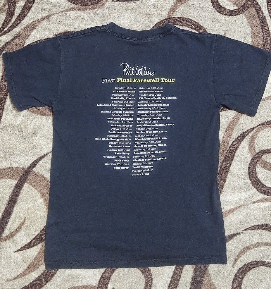 Gildan Vintage 2004 Phil Collins First Final Farewell Tour T-Shirt Size US XS / EU 42 / 0 - 2 Thumbnail