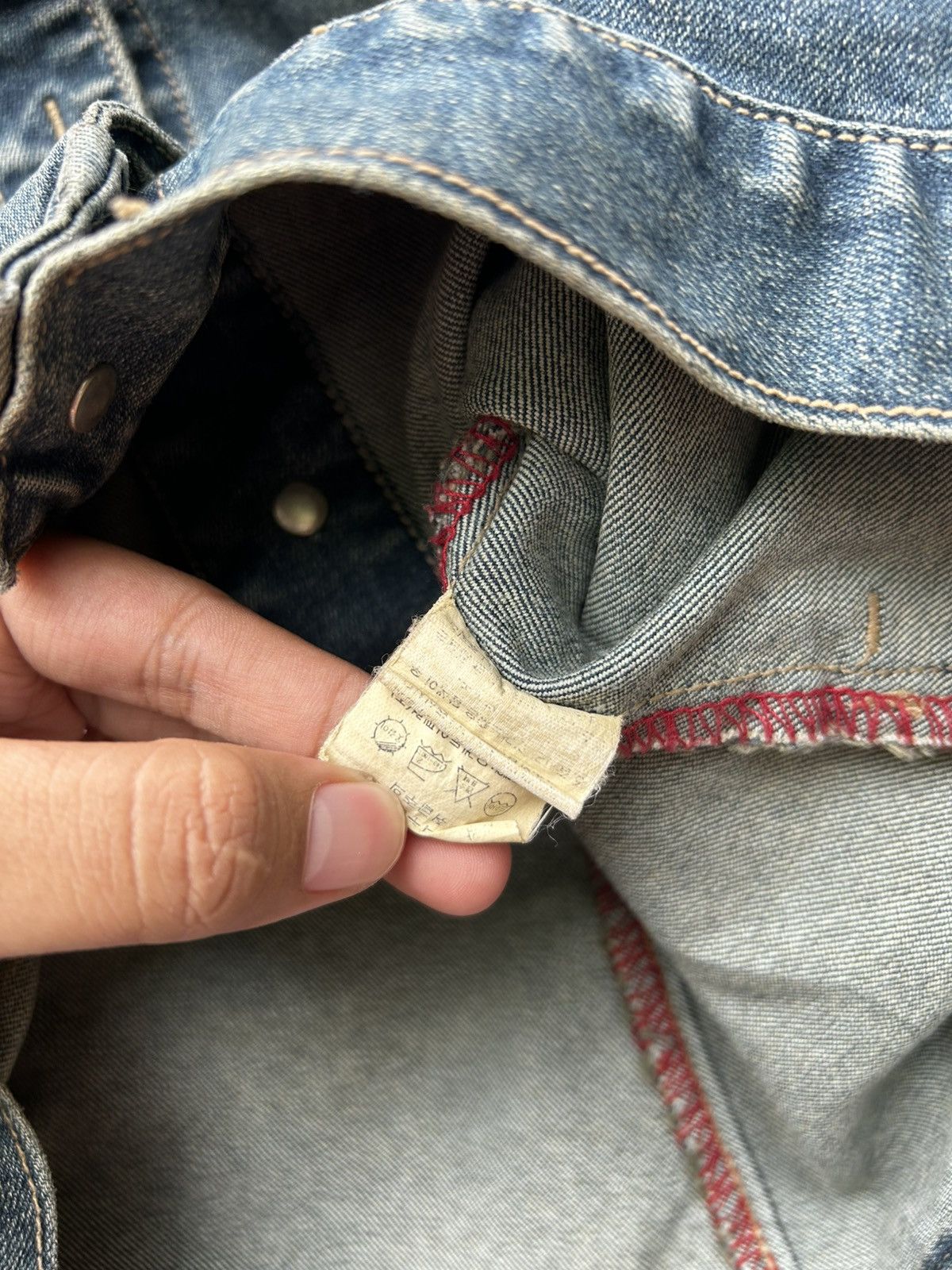 Hysteric Glamour × If Six Was Nine × Japanese Brand 90s Ong Jeans Denim Jacket Button Up Size US S / EU 44-46 / 1 - 9 Thumbnail