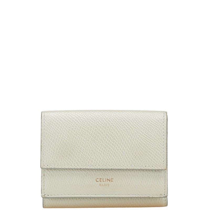 Celine Celine Trifold Wallet Leather Wallet Leather Short Wallet DUTY FREE for USA