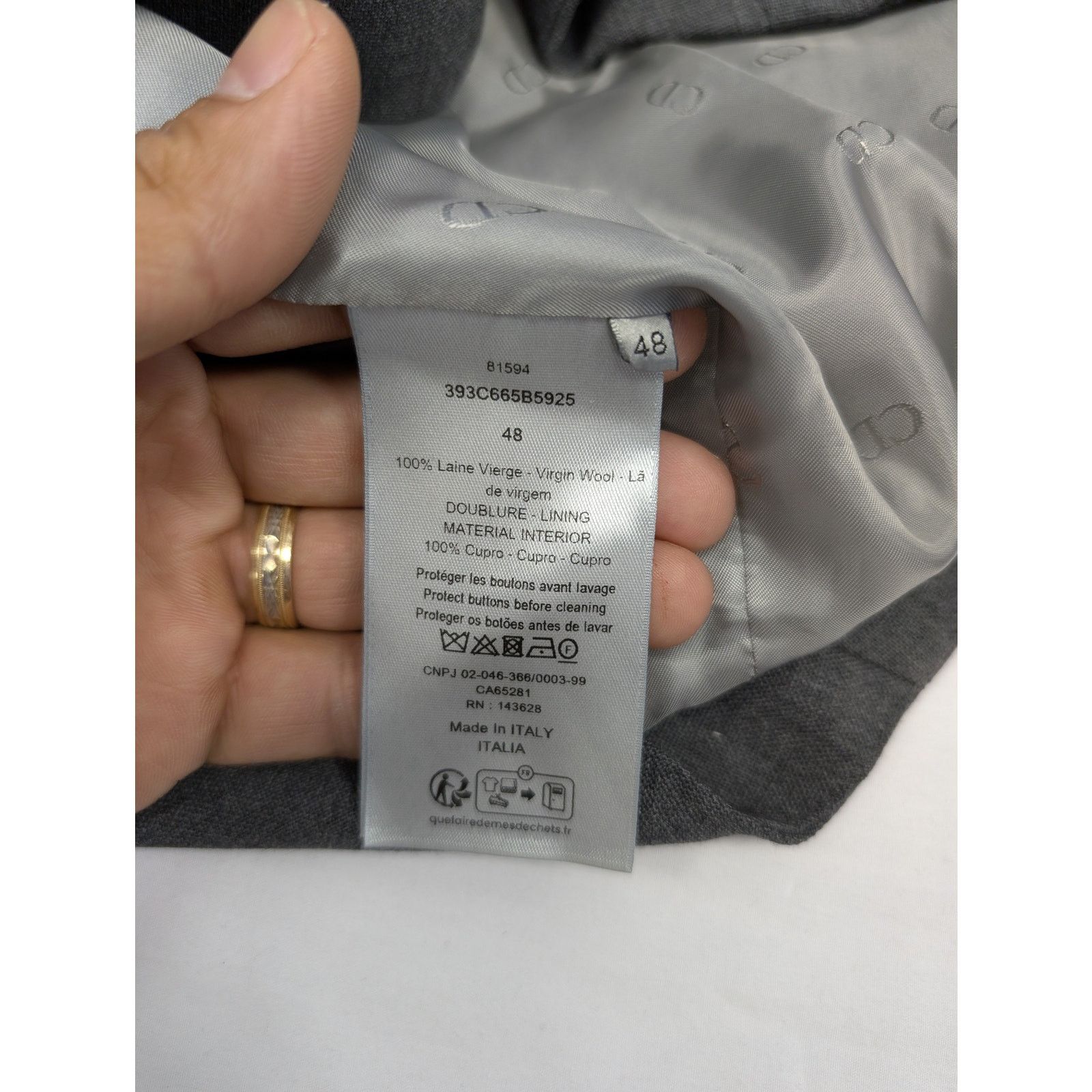 Dior o1rshd1 Shirts Jacket in Grey Size US M / EU 48-50 / 2 - 10 Thumbnail