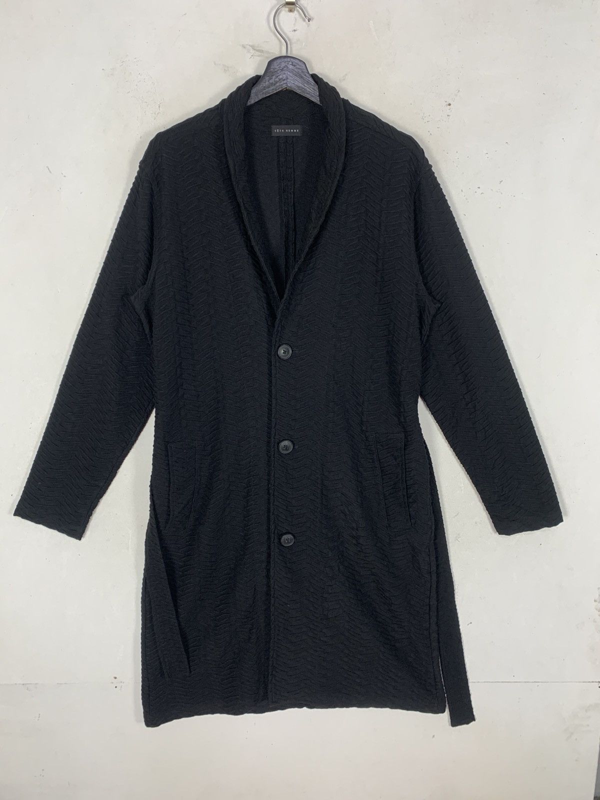 Tete Homme Tete Homme Luxury JapaneseBrand LongKnit Cardigan Long Coat Size M / US 6-8 / IT 42-44 - 2 Thumbnail