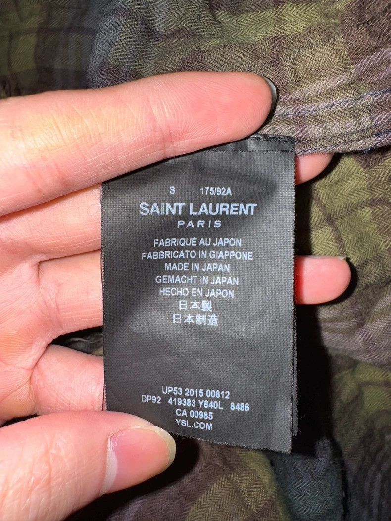 Saint Laurent Paris Saint Laurent Gradient Plaid Shirt-2505 Size US S / EU 44-46 / 1 - 7 Thumbnail