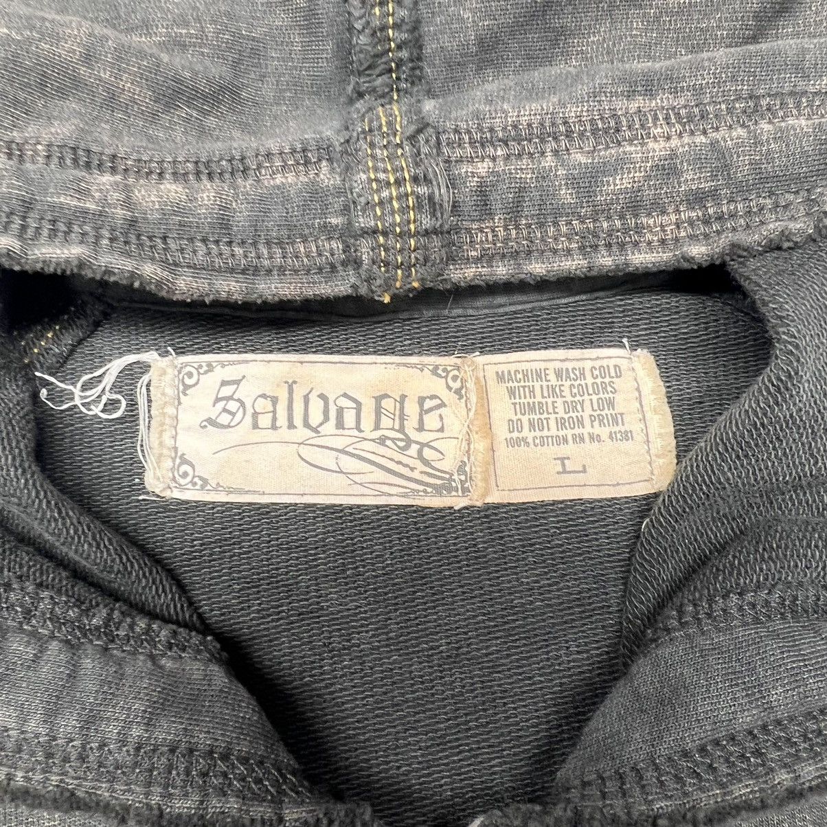 If Six Was Nine × Japanese Brand × Salvage Salvage Hoodie Y2K Skull Cross Wing Japanese Sweatshirt Size US L / EU 52-54 / 3 - 9 Thumbnail