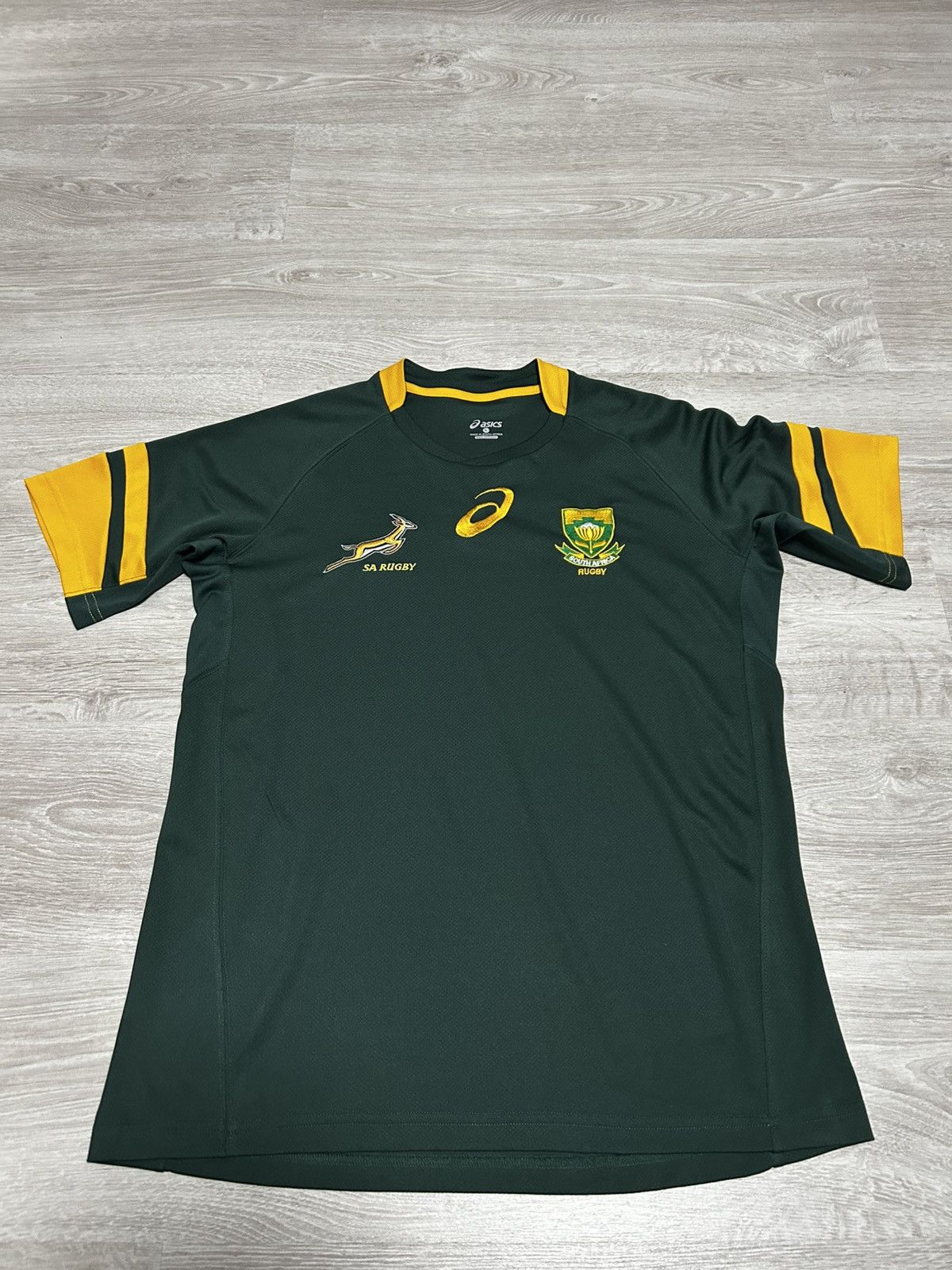 Asics South Africa World Cup 2015 Rugby Union Shirt Asics Size L Size US L / EU 52-54 / 3 - 1 Thumbnail