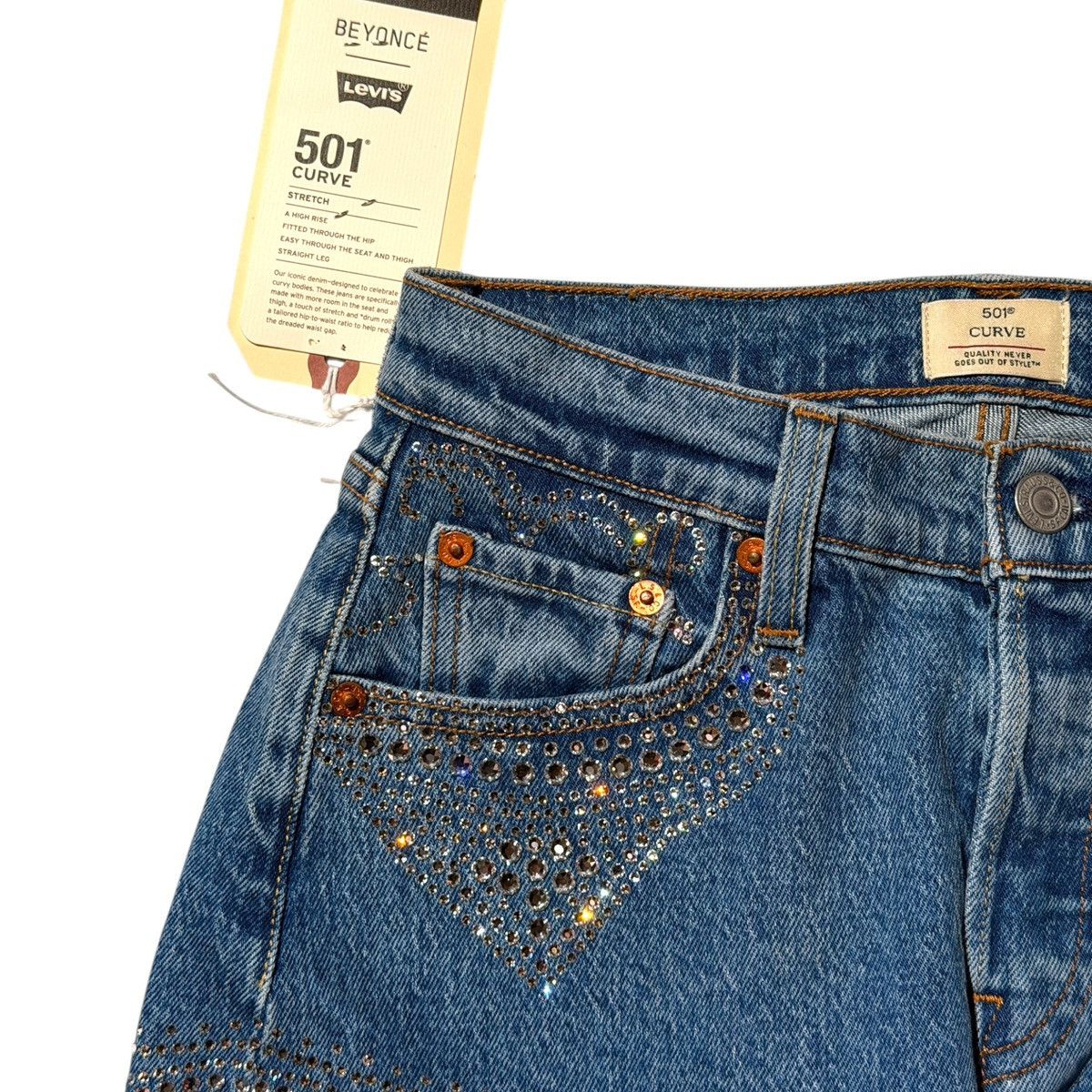 Levi's Beyonce collaboration Crystal embellished set Size S / US 4 / IT 40 - 3 Thumbnail