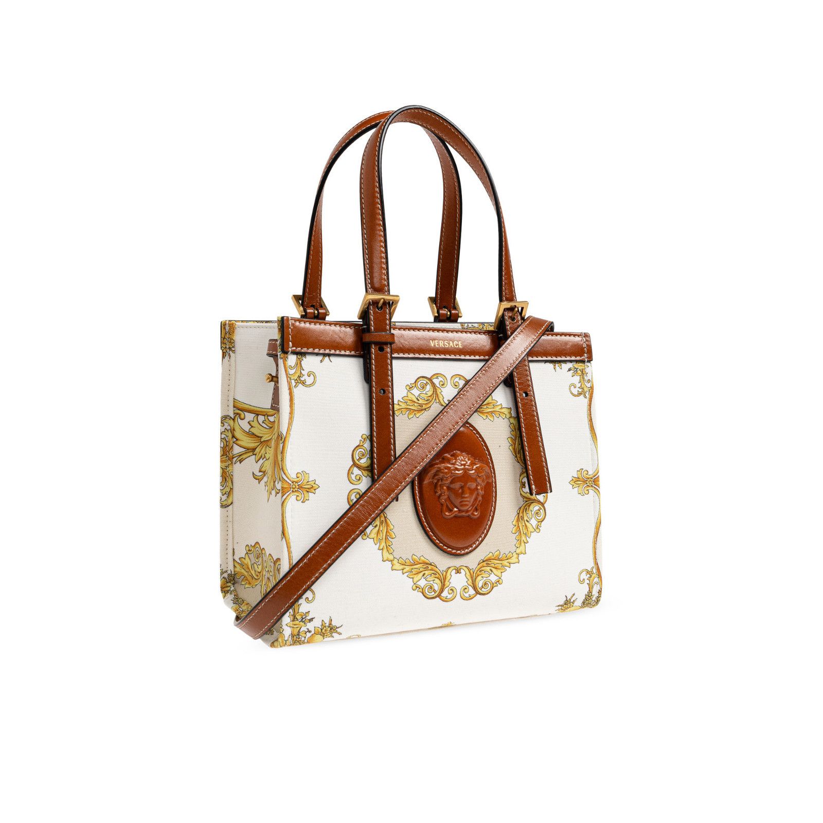 Versace VERSACE Riviere Mini Brown Tote Bag New & Authentic Size ONE SIZE - 3 Thumbnail