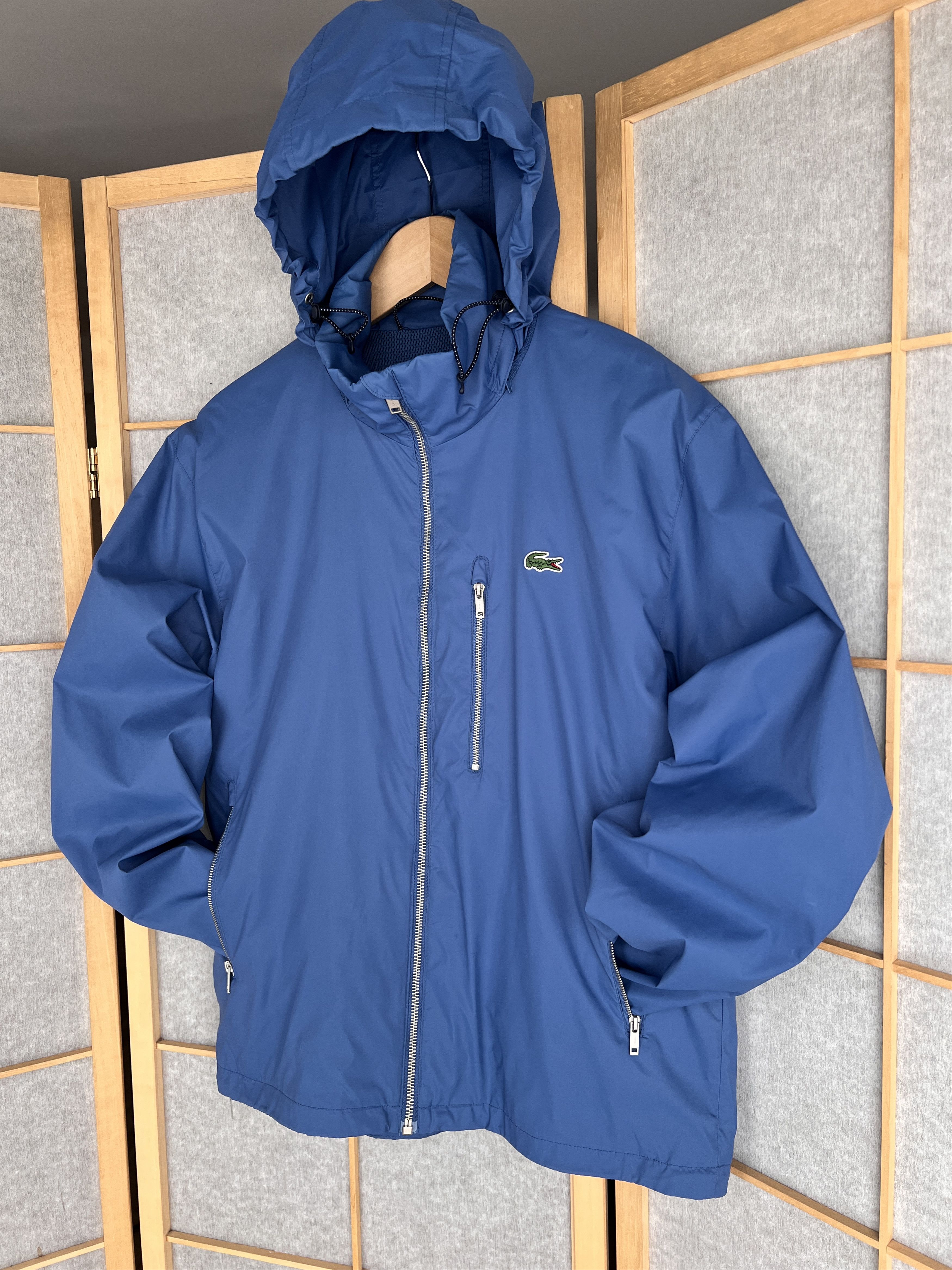 Lacoste Rare! Lacoste vintage nylon hooded jacket windbreaker luxury Size US M / EU 48-50 / 2 - 14 Thumbnail