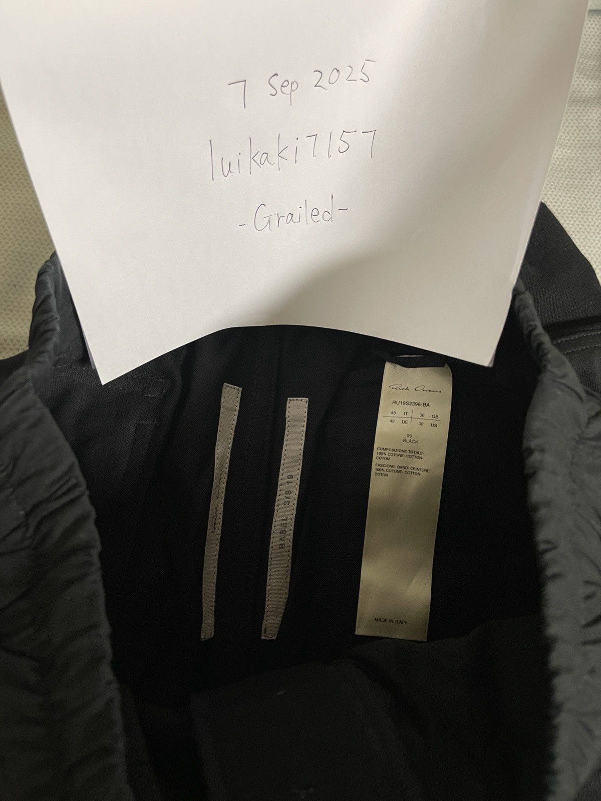 Rick Owens Rick Owens Black Cargo Joggers Pants Size 48 Size US 32 / EU 48 - 3 Thumbnail