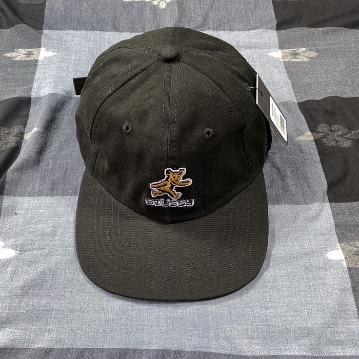 Vintage Stussy Bear Strapback Cap | Grailed