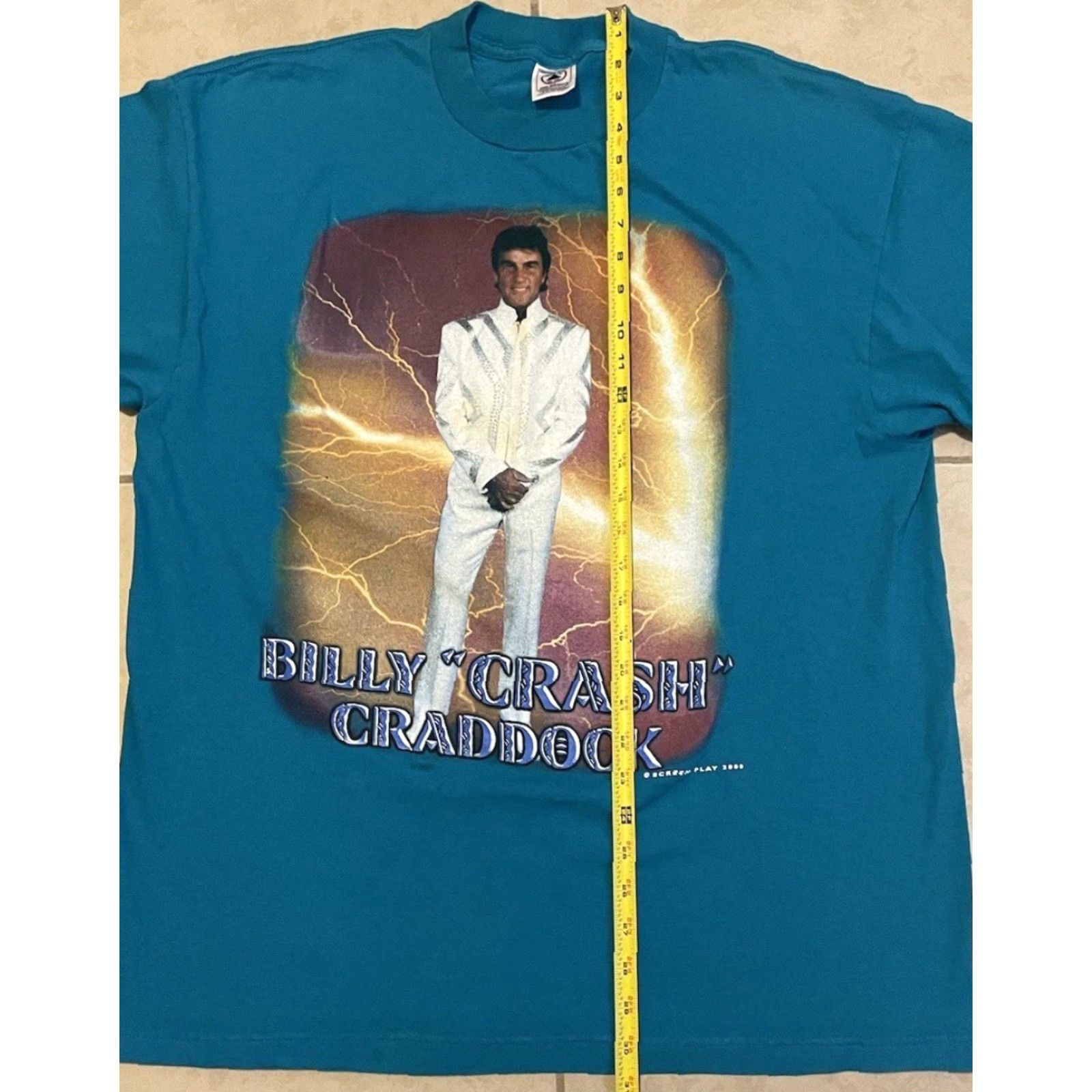 Vintage VINTAGE Billy Crash Craddock Faded Shirt XL Blue Concert T-Shirt Rock Grunge 90s Tour Elvis Cowboys USA Western Band Music Mens Mens XL Size US XL / EU 56 / 4 - 8 Thumbnail