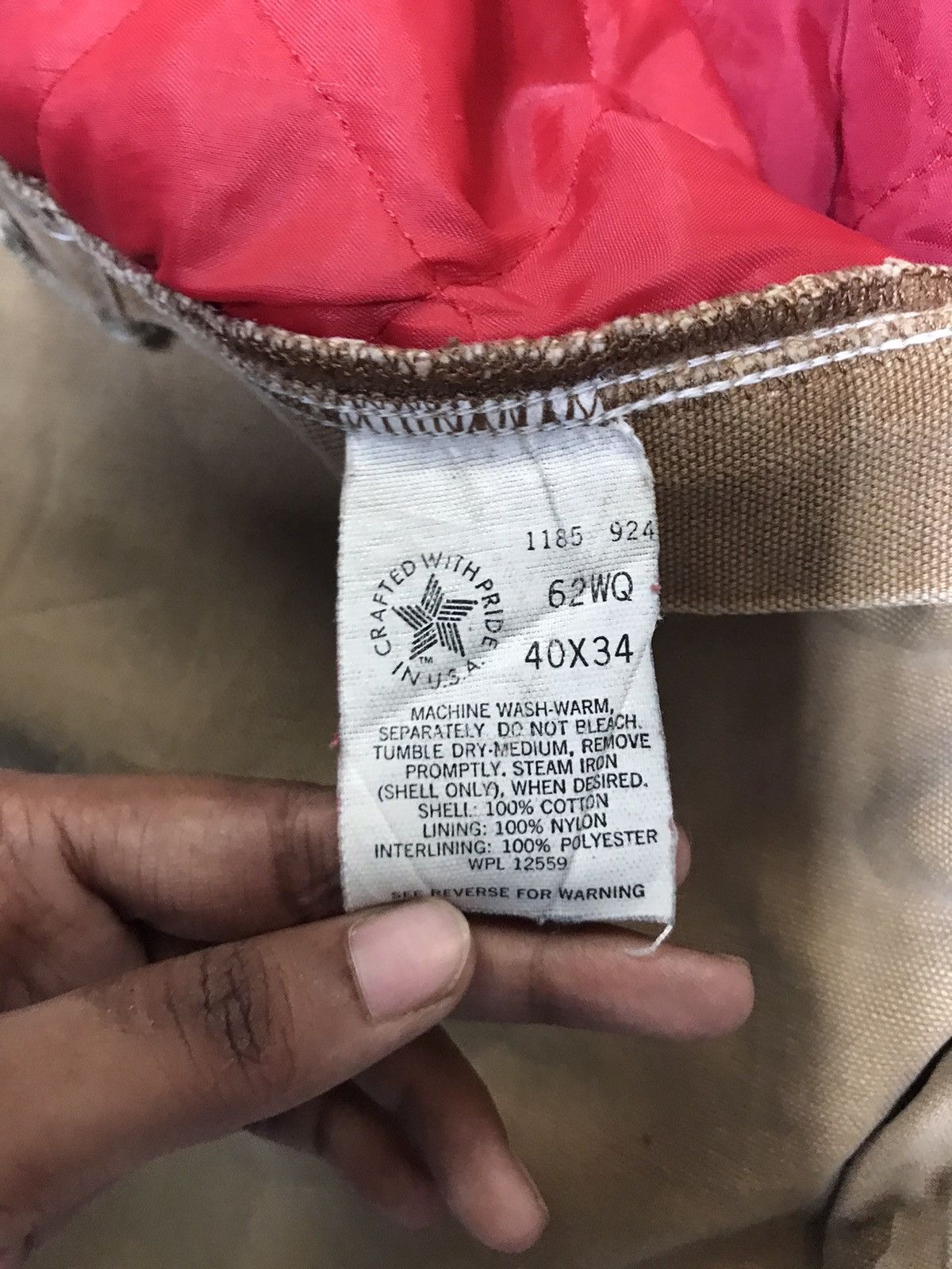 Carhartt 90’sVintage Carhartt 62QW quintet line denim Size US 36 / EU 52 - 6 Thumbnail