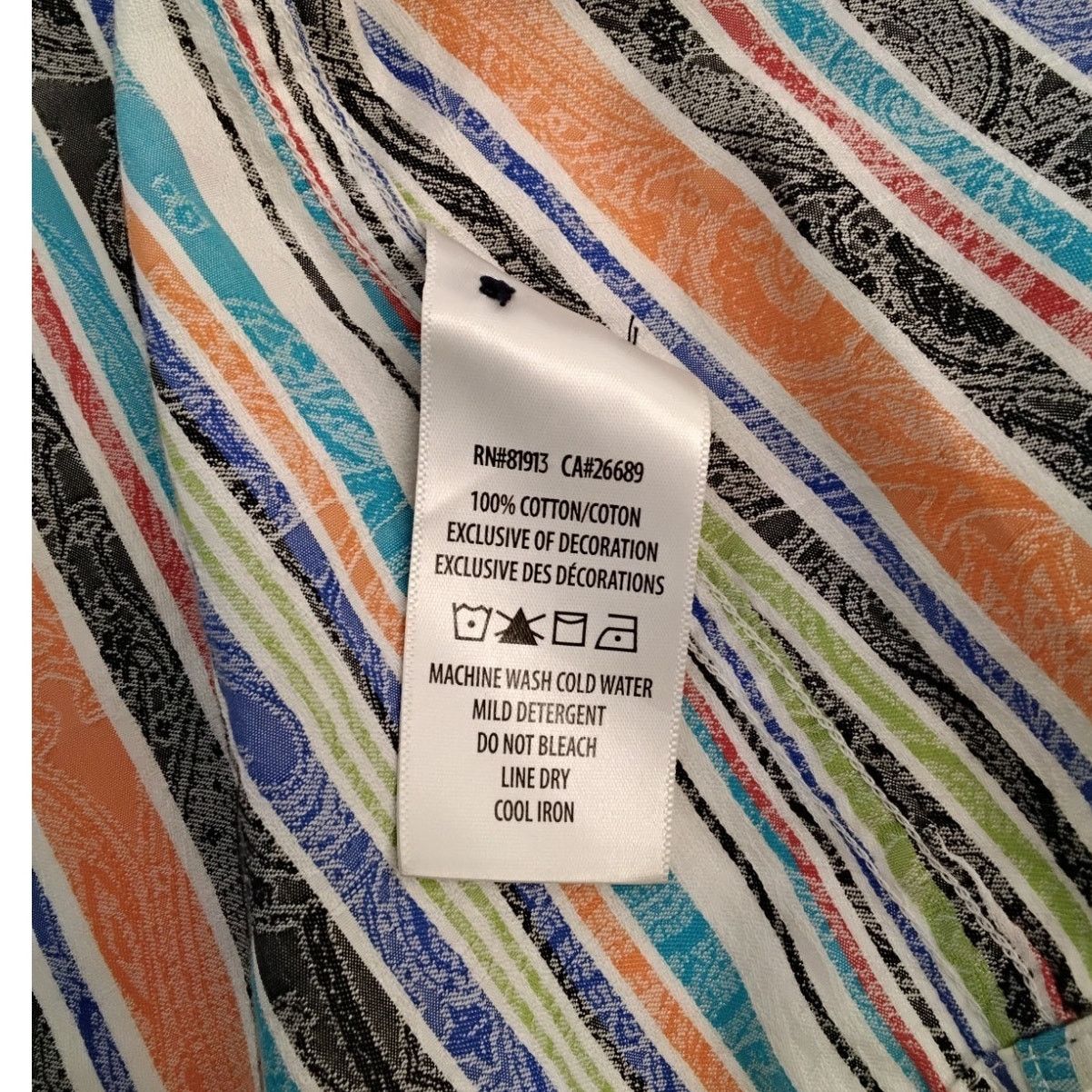 Robert Graham Robert Graham Button Up Shirt Men's L Multicolor Stripe Size US L / EU 52-54 / 3 - 11 Thumbnail