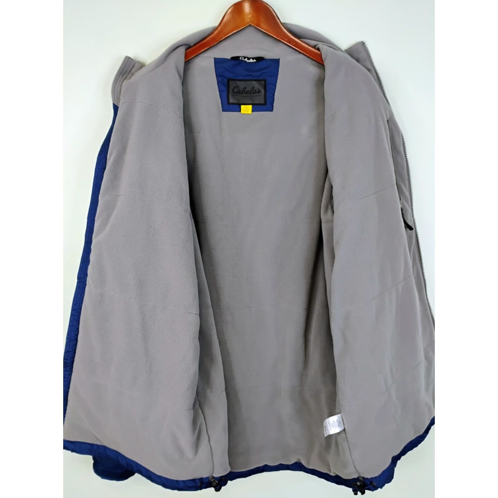 Vintage Cabela's Windbreaker Jacket Lined Windbreaker Jacket Polartec Full Zip Blue Mens Large Tall Size US L / EU 52-54 / 3 - 3 Thumbnail