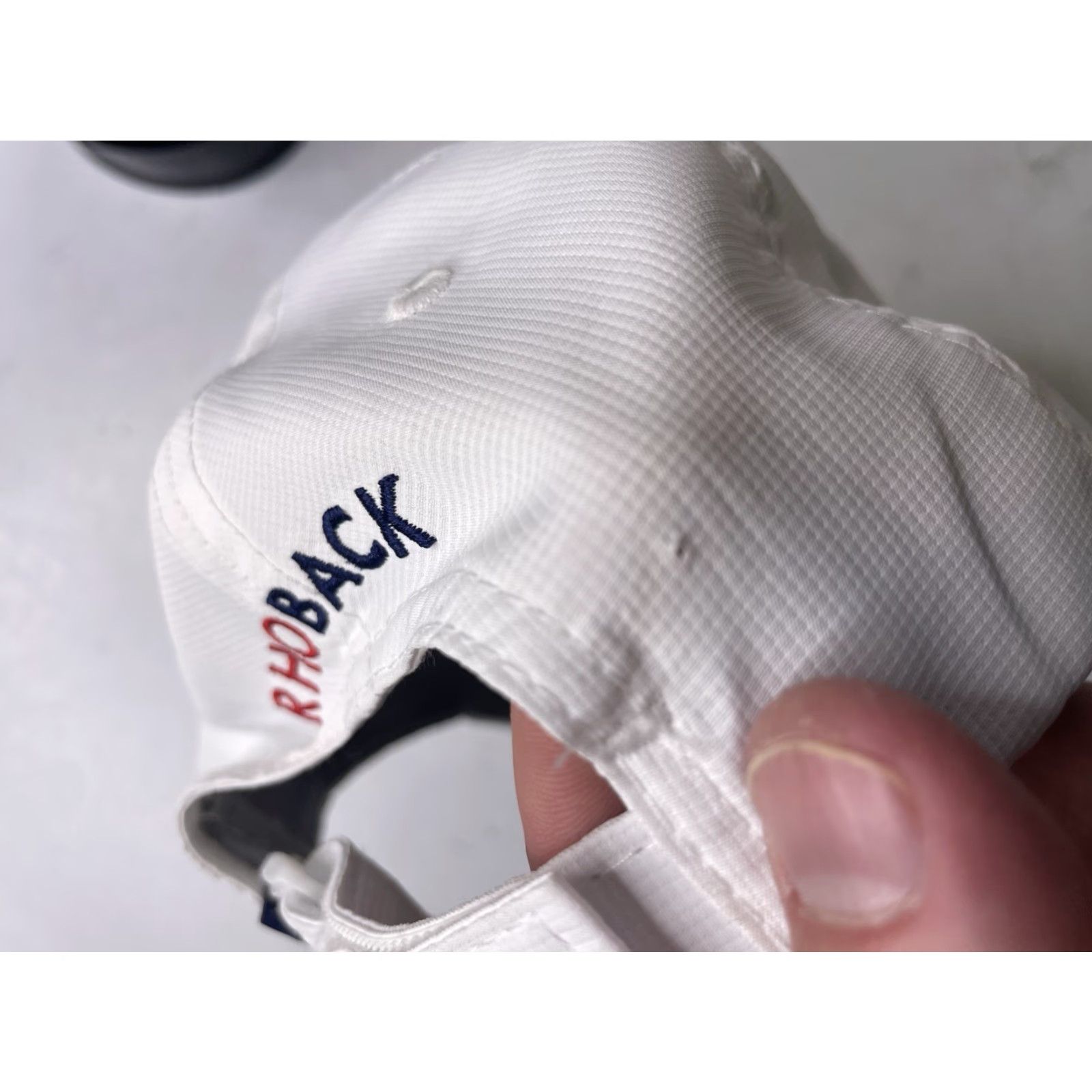 Vintage Rhoback Crave Performance Golf Cap White Stitch Logo Adult Strapback Rockland CC Size ONE SIZE - 5 Thumbnail