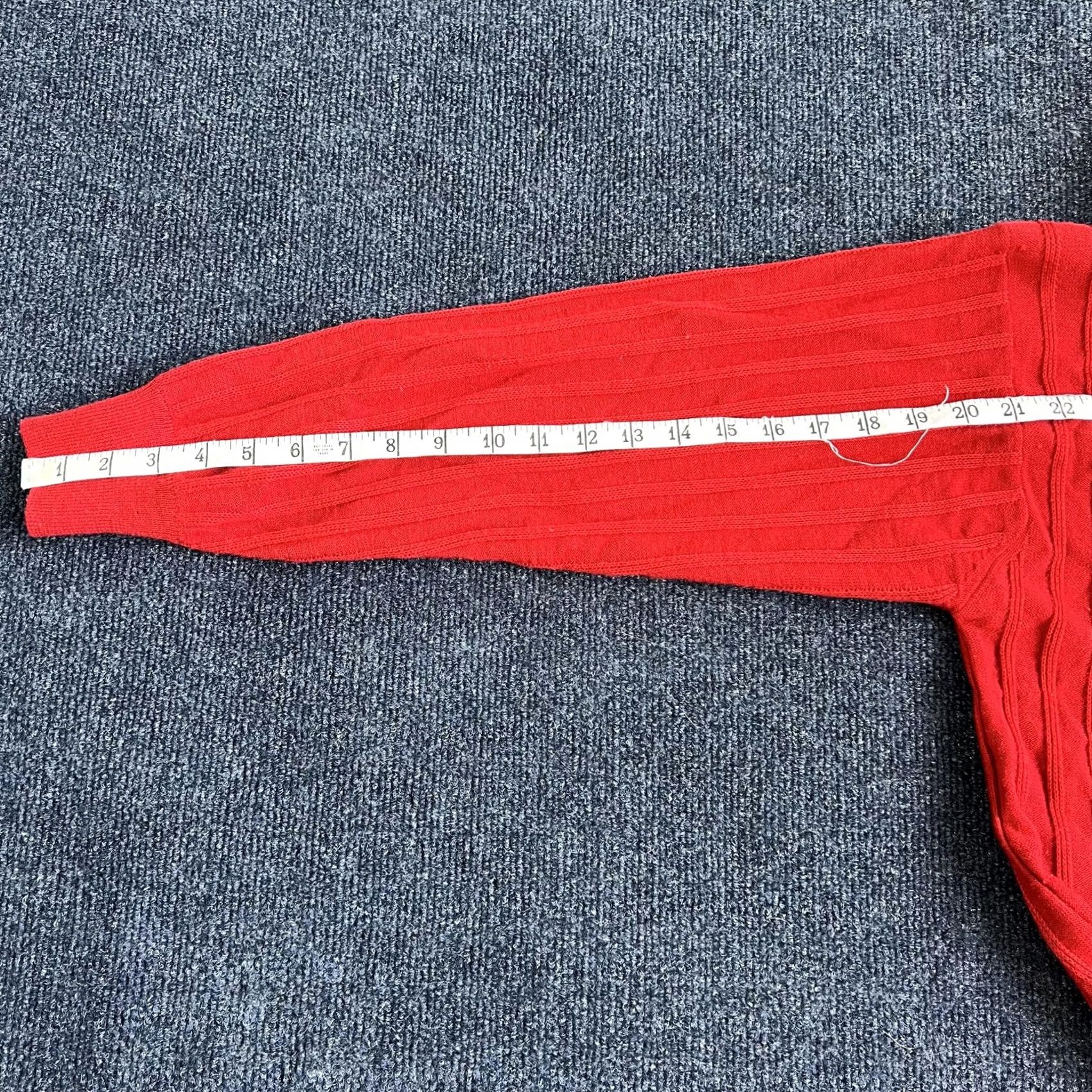 Vintage VINTAGE Ann W Sweater Womens Medium Red Turtleneck Ribbed Knit 80s Hong Kong Womens Size M / US 6-8 / IT 42-44 - 6 Thumbnail