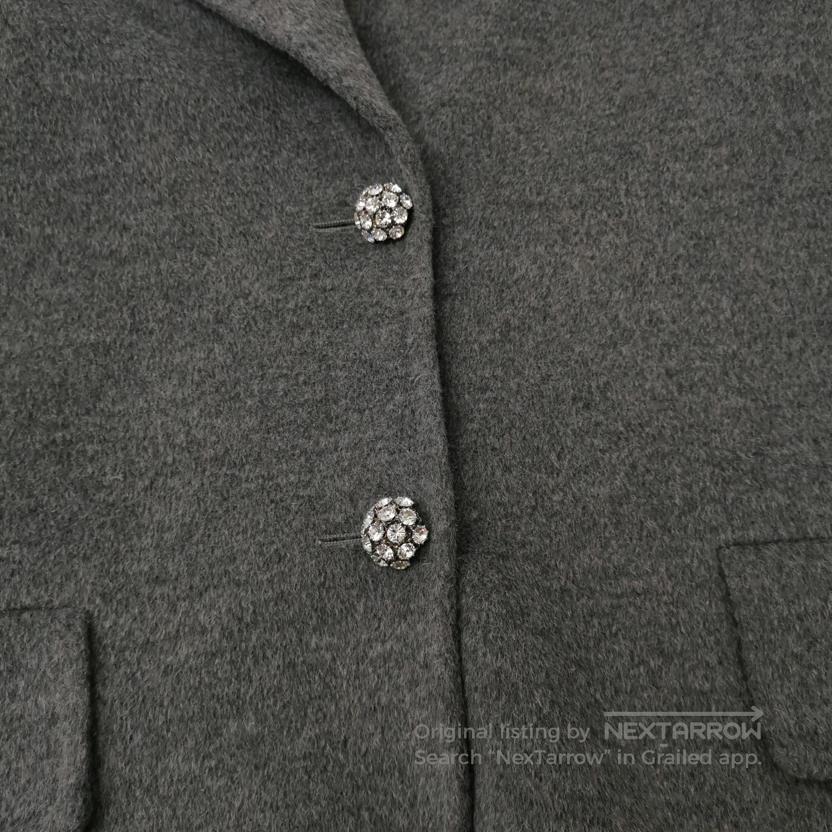 Prada Prada Grey Wool Blend Overcoat for Women . Size US M / EU 48-50 / 2 - 2 Thumbnail