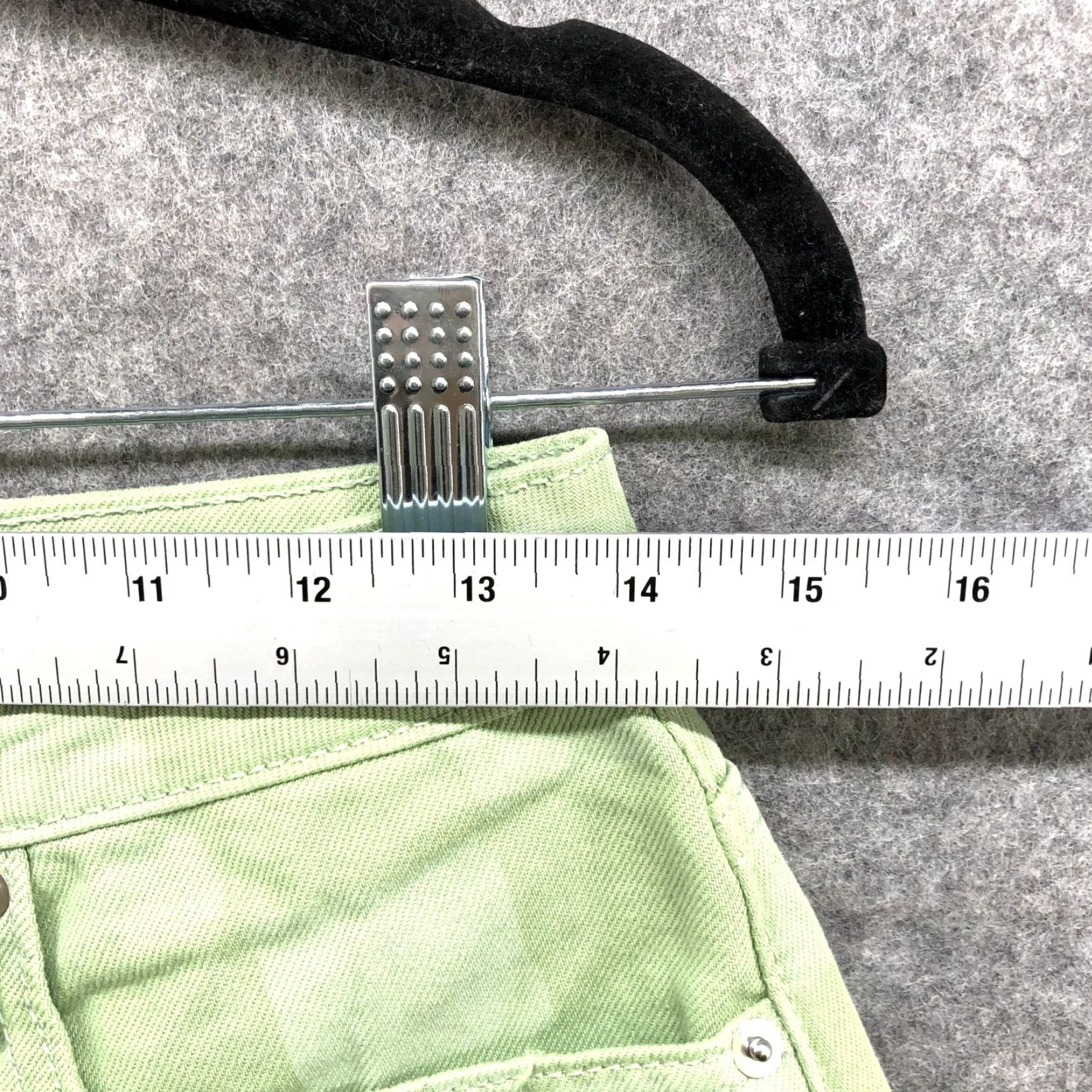 Vintage Wild Fable Shorts Womens Size 4 / 27 Green Check Plaid HIghest Rise Womens Size 27" / US 4 / IT 40 - 5 Thumbnail