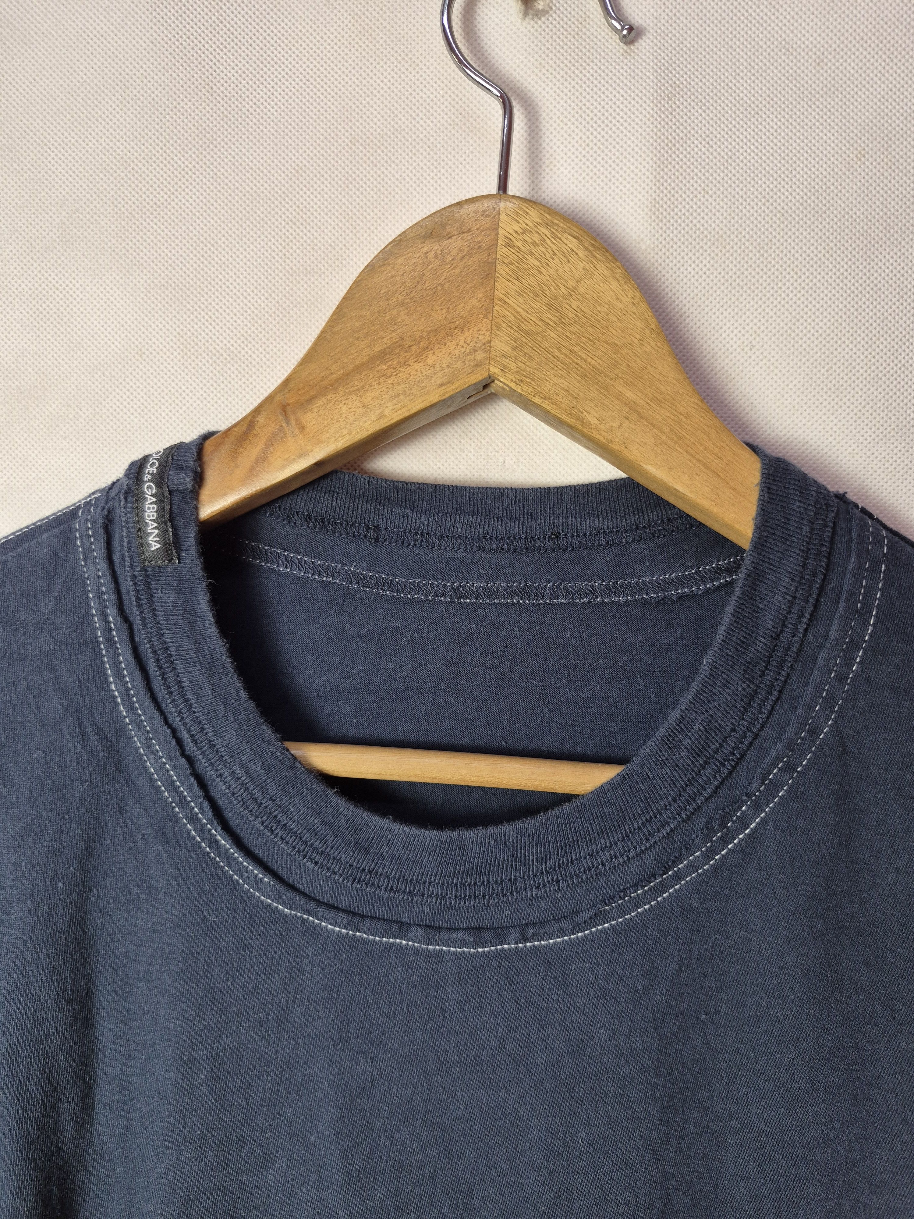 Dolce & Gabbana 🔥Dolce & Gabbana Double Collar Plain Tee Size US S / EU 44-46 / 1 - 2 Thumbnail