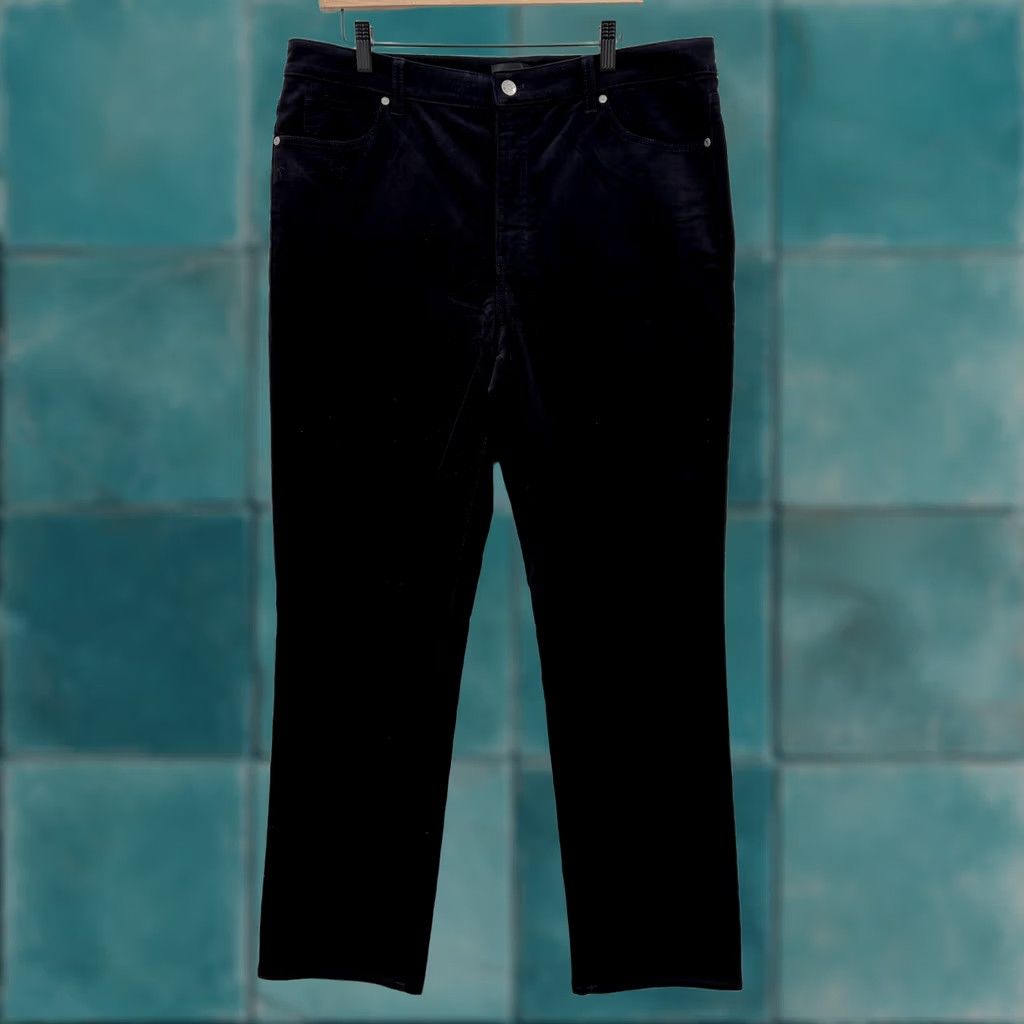 Talbots Talbots Pants Black Corduroy 14 Womens Khakis Flat Front 31in Inseam NWT Slimming Pockets Size 36" / US 14 / IT 50 - 1 Thumbnail