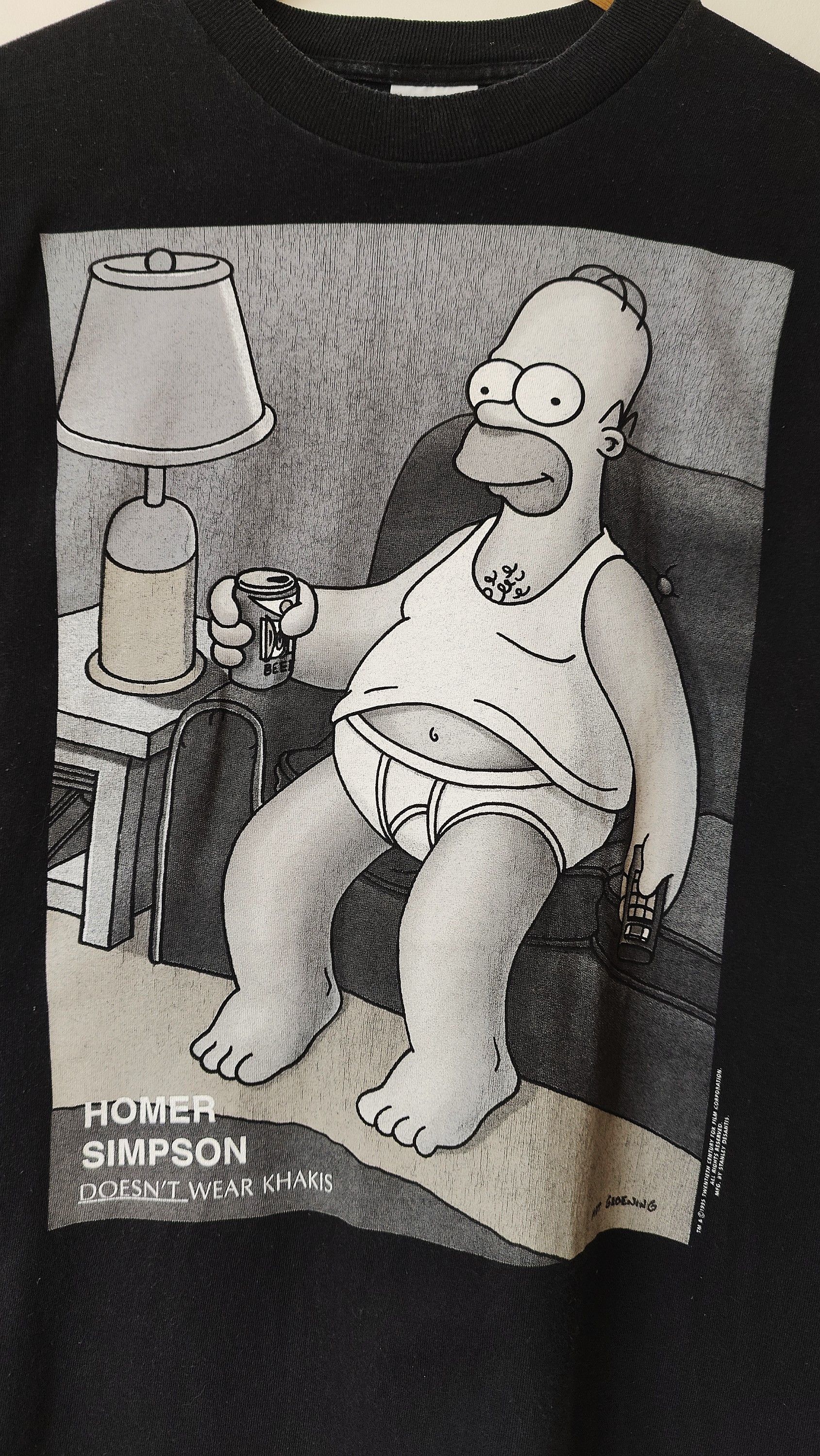 The Simpsons Stanley Desantis Vintage Homer The Simpsons 1995 VTG Tshirt Size US L / EU 52-54 / 3 - 2 Thumbnail