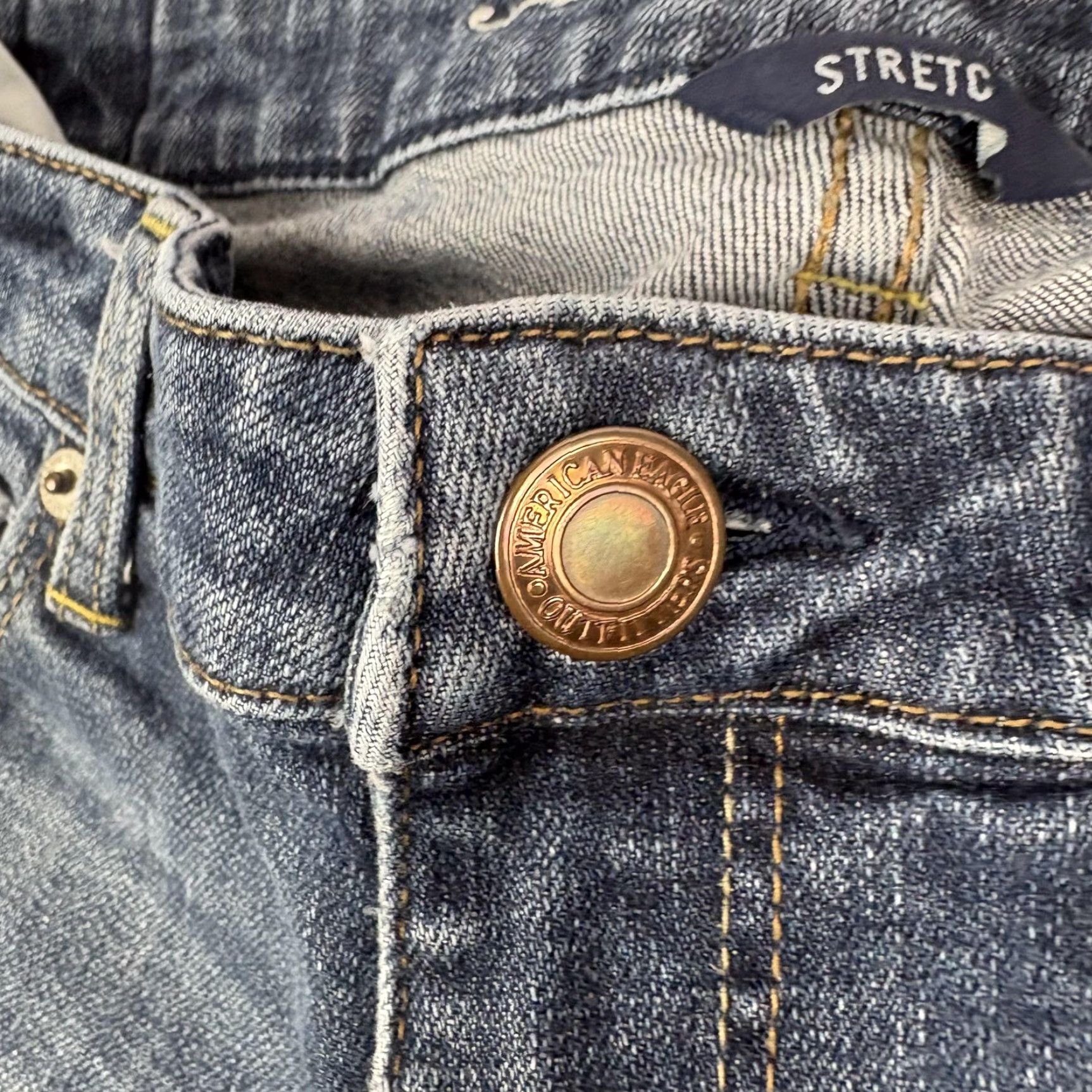 American Eagle Outfitters American Eagle Outfitters Jeans Womens 6 Low Rise Skinny Stretch 31x27 Denim Size 28" / US 6 / IT 42 - 5 Thumbnail