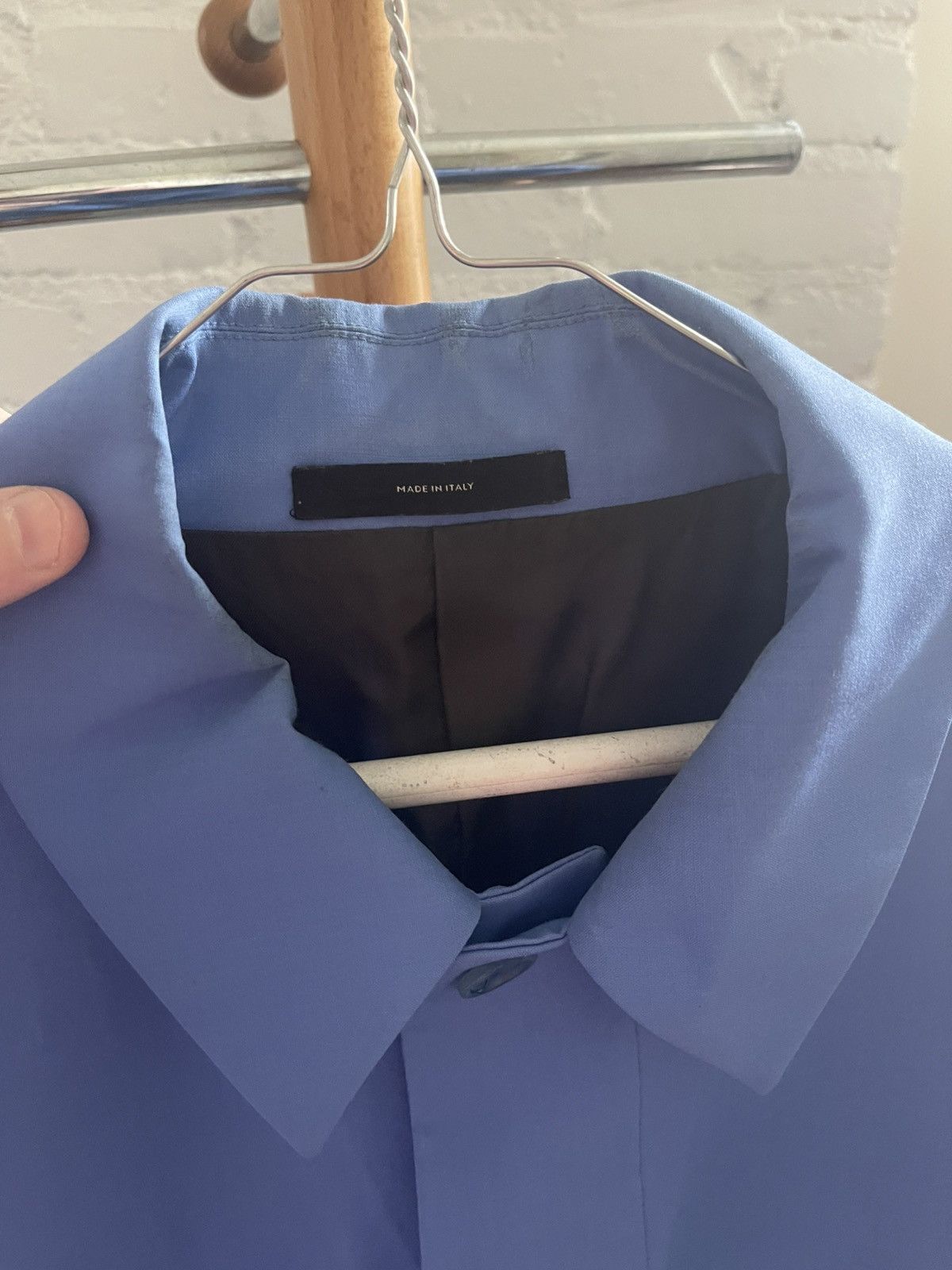 Paul Smith Cornflower Blue Wool Shirt Jacket Size US L / EU 52-54 / 3 - 4 Thumbnail