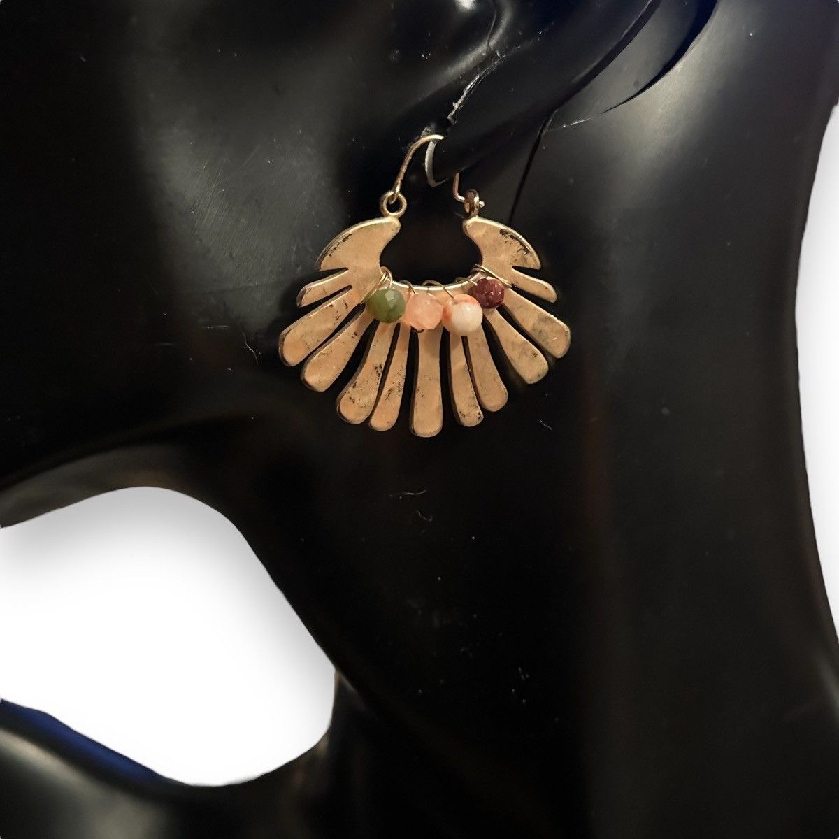 Vintage Vintage gold tone Freya earrings Size ONE SIZE - 2 Thumbnail