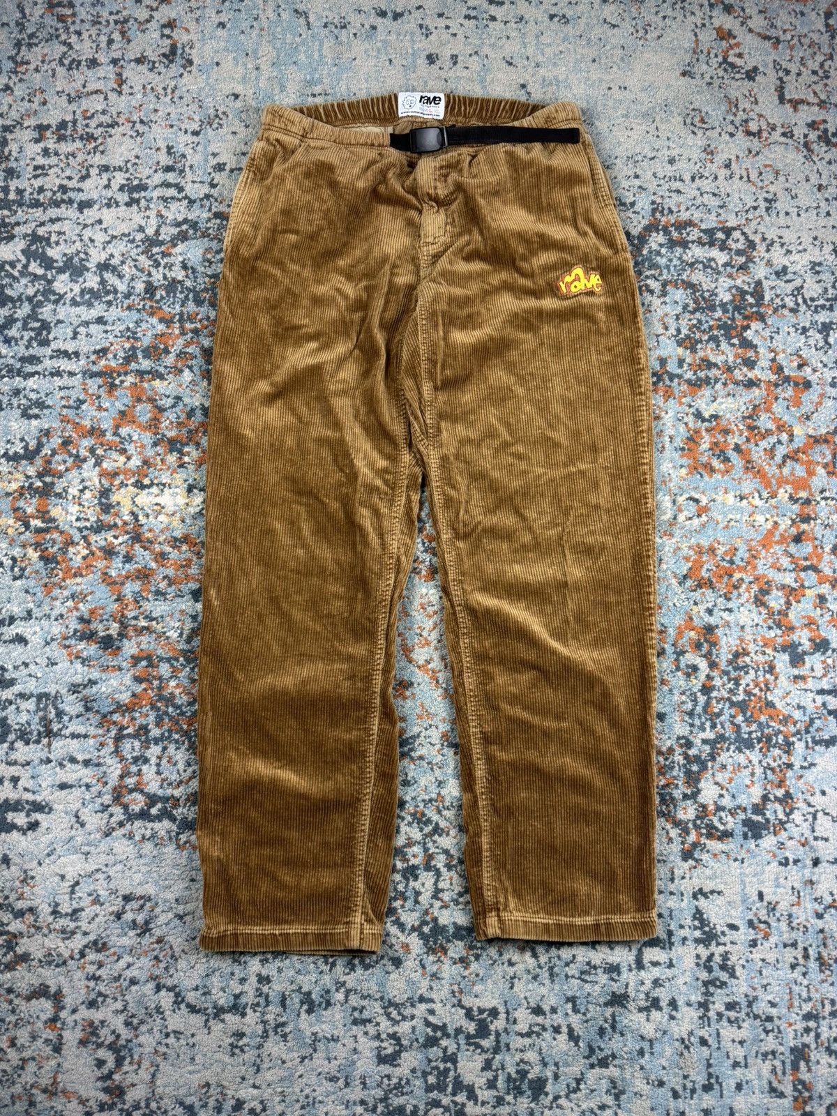 Japanese Brand Rave Skateboards baggy cords corduroy skate pants Size US 32 / EU 48 - 1 Thumbnail