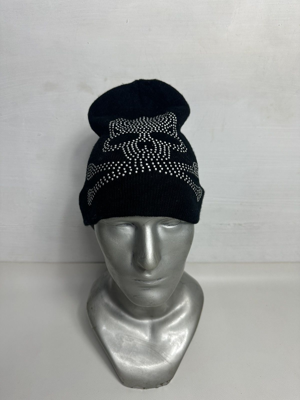 Japanese Brand Skull Skeleton Punk Bondage Design Beanie hats Size ONE SIZE - 1 Thumbnail