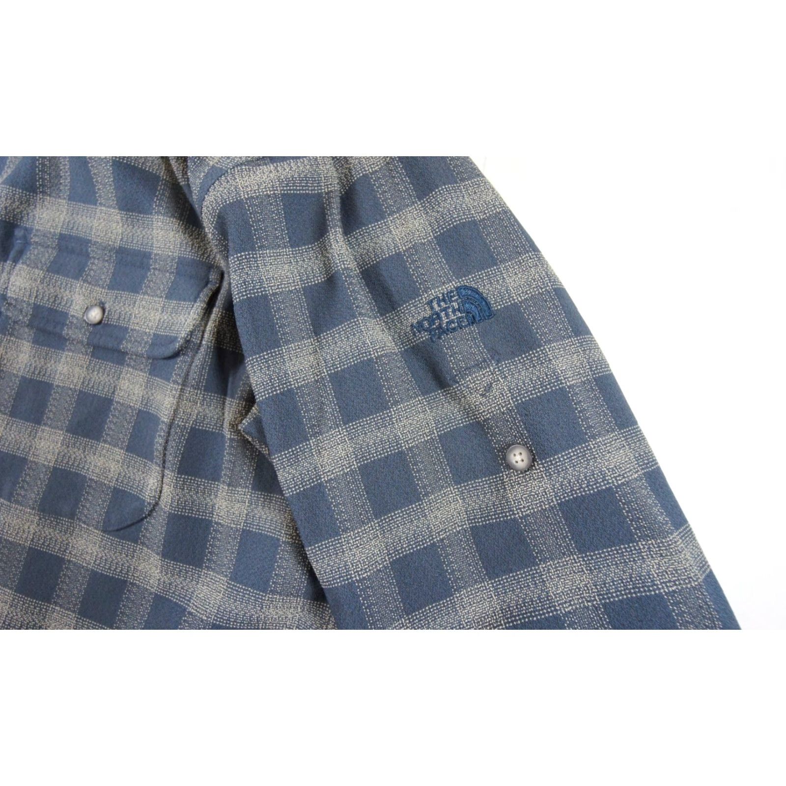 The North Face VINTAGE The North Face Shirt Mens XL Blue Button Up Long Sleeve Check Outdoor Casual Mens XL Blue The North Face Shirt 90s Event Size US XL / EU 56 / 4 - 4 Thumbnail