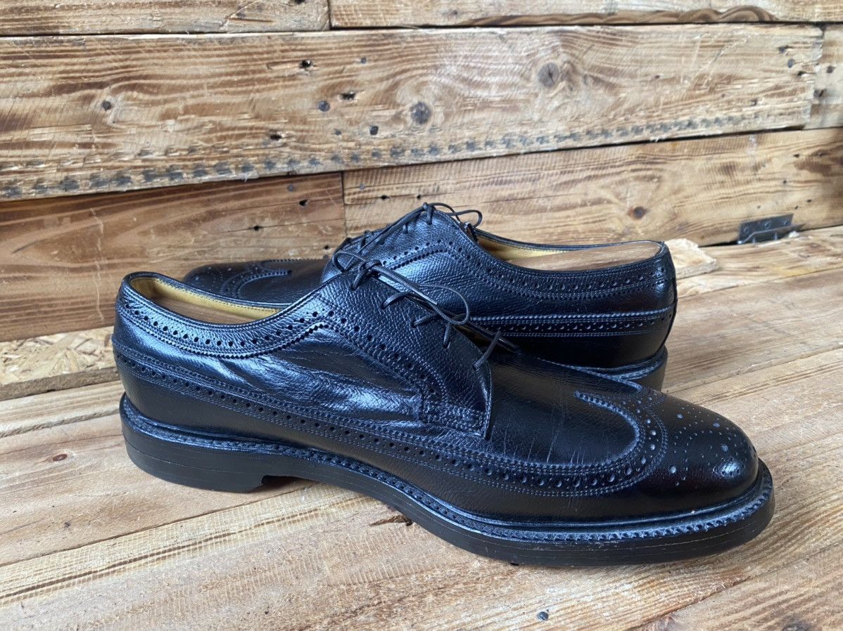 Vintage Vintage royal imperial florsheim black wingtip oxford sz 11C Size US 11 / EU 44 - 14 Thumbnail