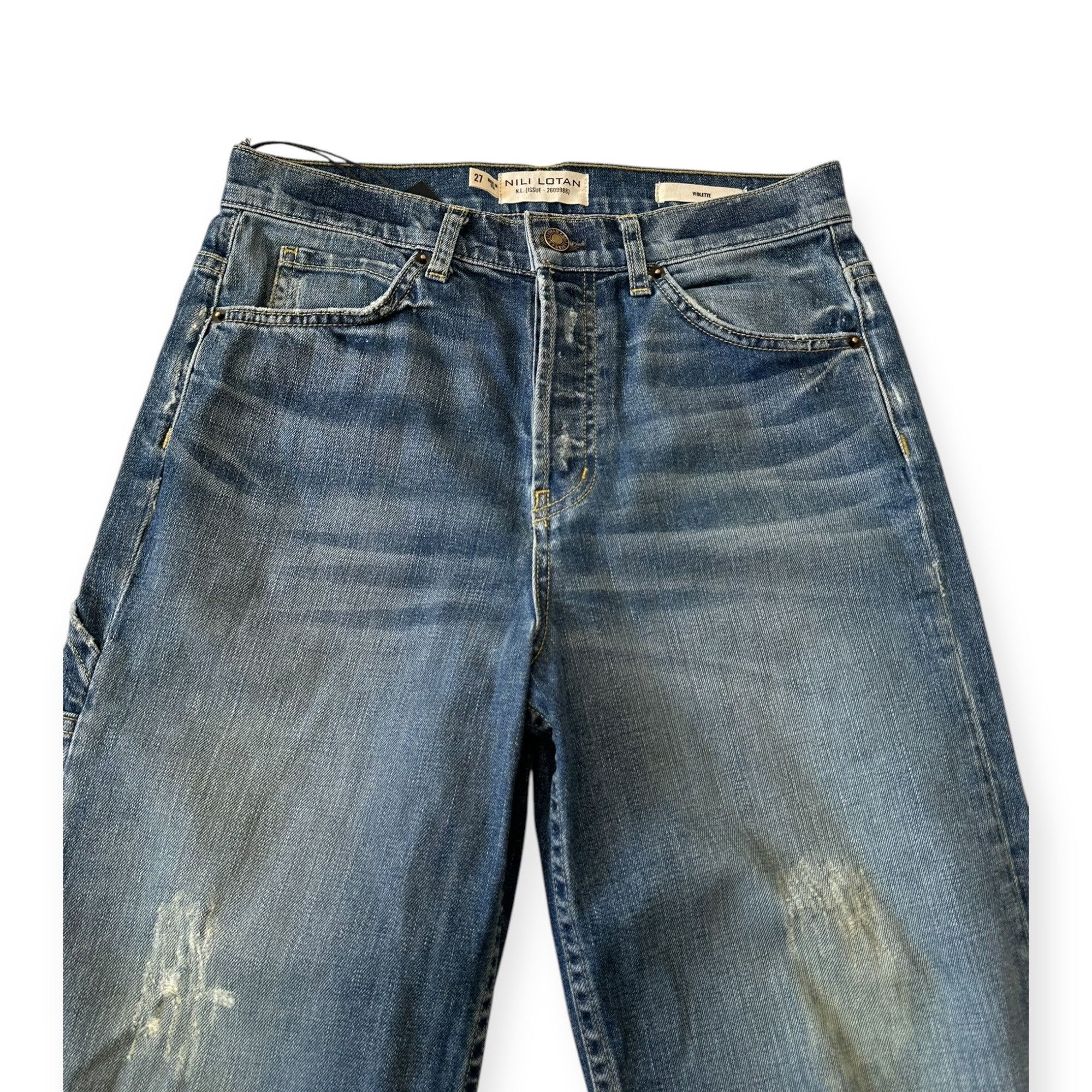 Nili Lotan Nili Lotan Violette Jeans, Size 27, Classic Wash, New with Size 27" / US 4 / IT 40 - 8 Thumbnail