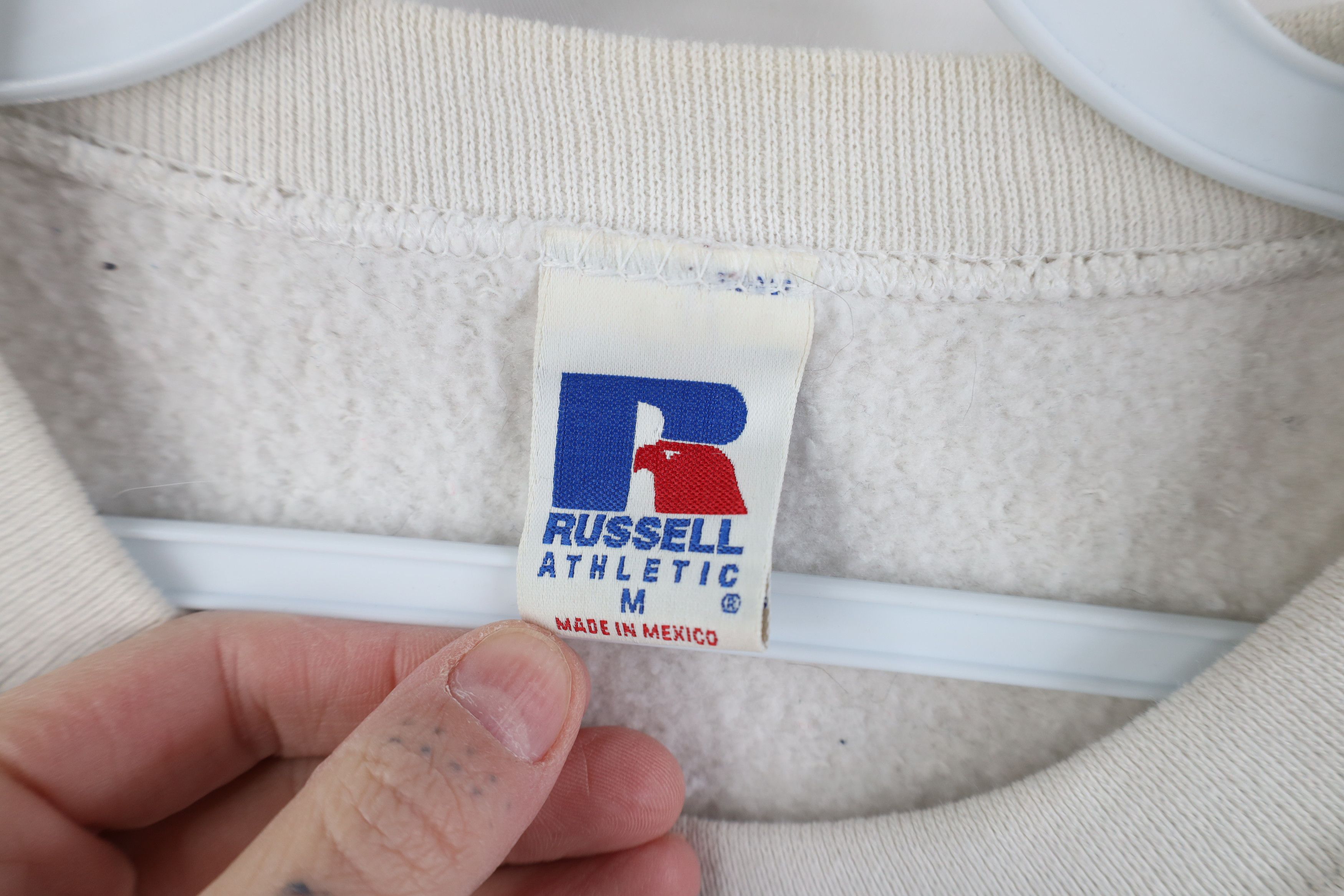 Russell Athletic Vintage 90s Russell Athletic Blank Crewneck Sweatshirt White Size US M / EU 48-50 / 2 - 6 Thumbnail