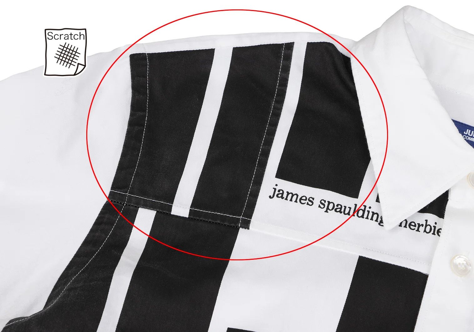 Junya Watanabe Jazz Label Print Long Sleeve Shirt in Black and White Size US M / EU 48-50 / 2 - 5 Thumbnail