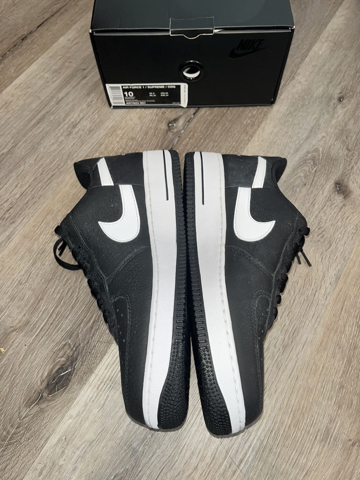 Comme des Garcons SHIRT × Supreme Supreme x CDG x Nike Split Logo AF1 Size US 10 / EU 43 - 14 Thumbnail
