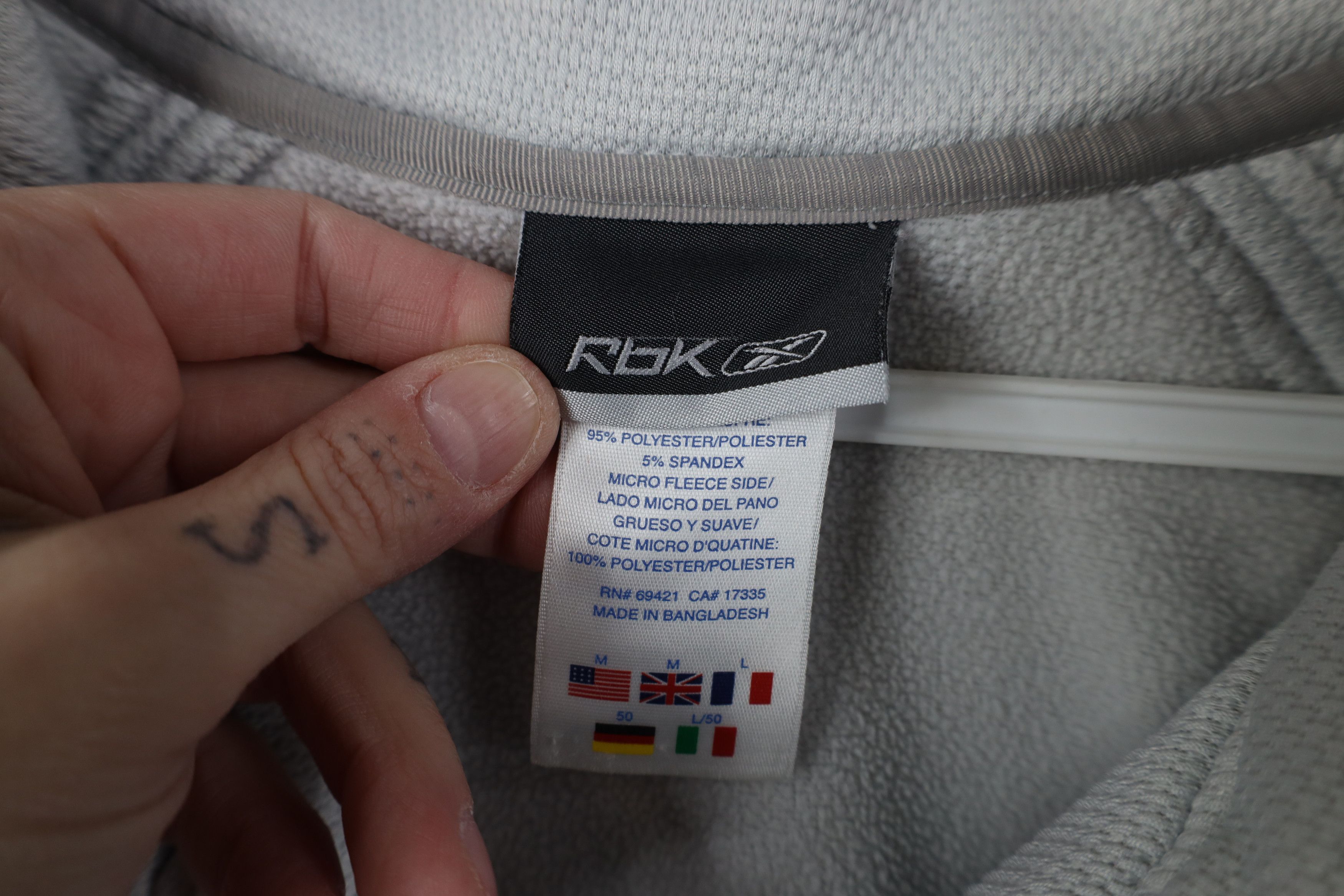Reebok Vintage Reebok Heavyweight Full Zip Track Jacket Gray Size US M / EU 48-50 / 2 - 10 Thumbnail